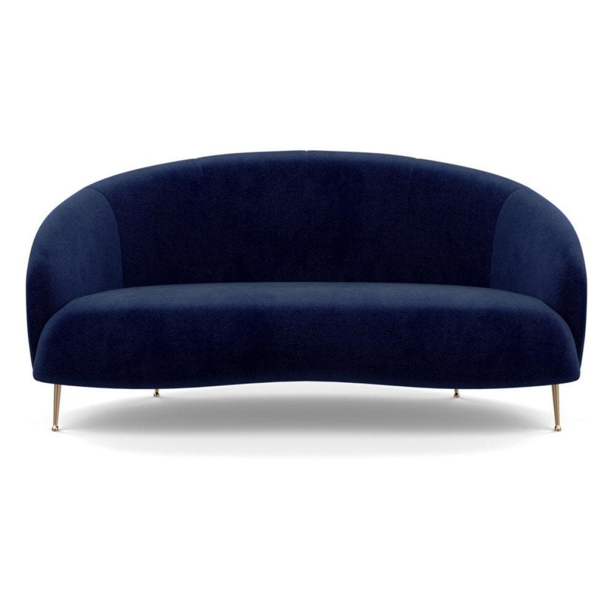 Heal's Bloomsbury 2 Seater Sofa Boucle Fern Brass Feet – image 50