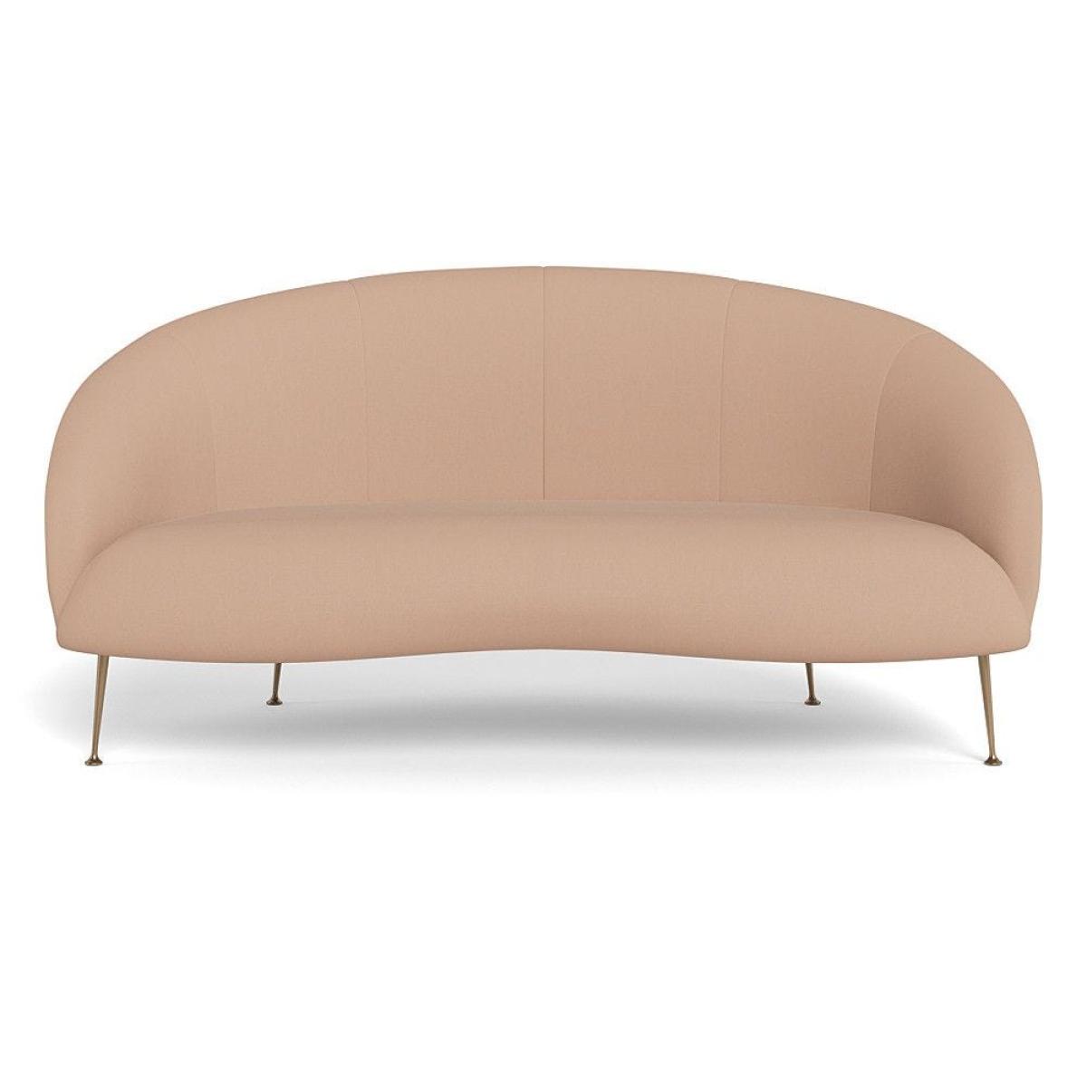 Heal's Bloomsbury 2 Seater Sofa Boucle Fern Brass Feet – image 55