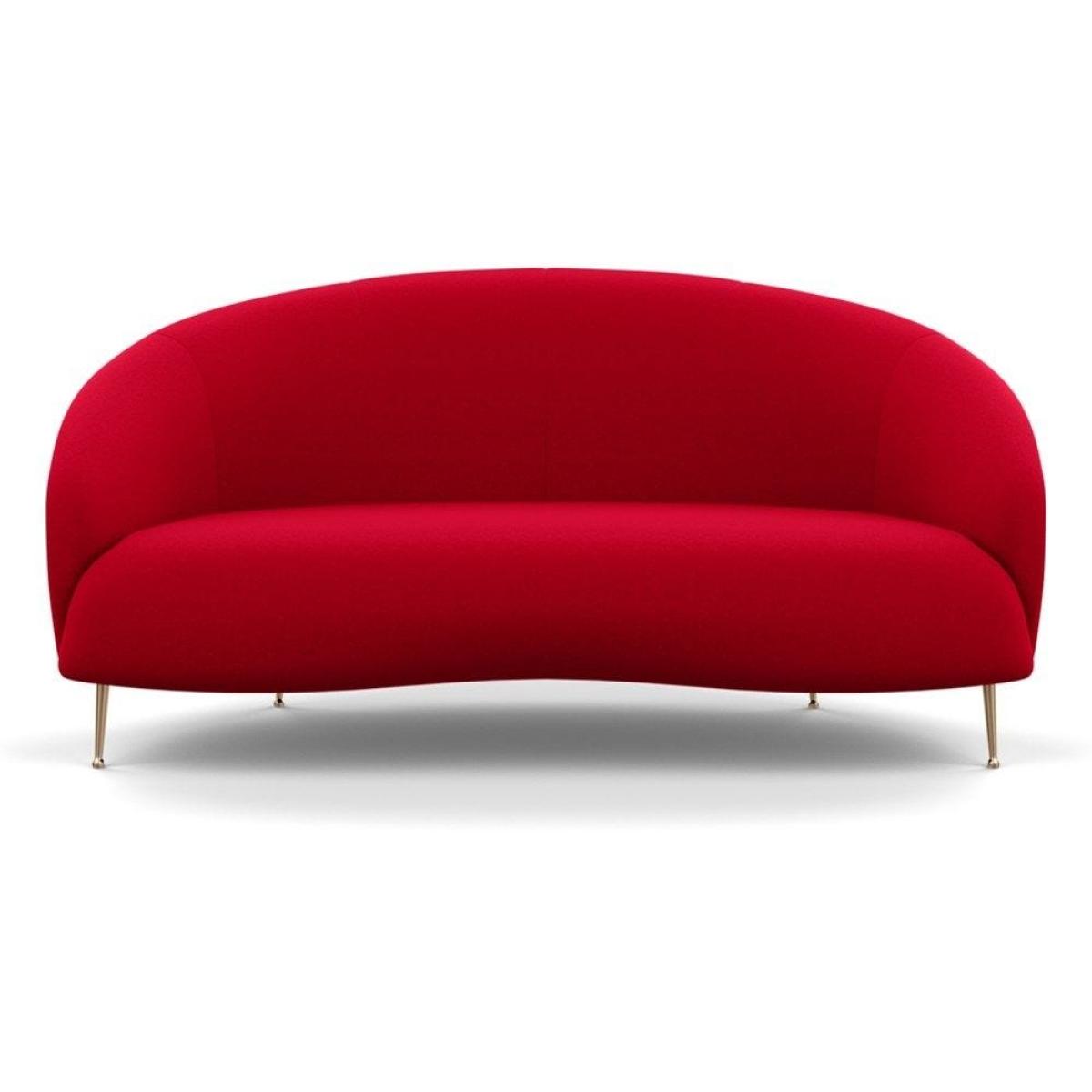 Heal's Bloomsbury 2 Seater Sofa Boucle Fern Brass Feet – image 56