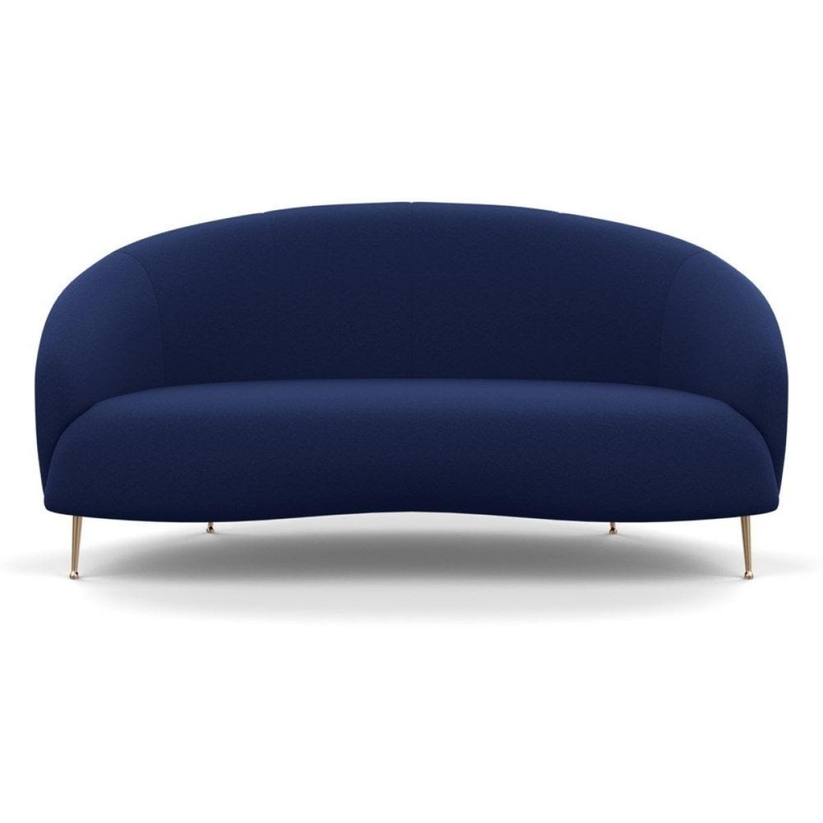 Heal's Bloomsbury 2 Seater Sofa Boucle Fern Brass Feet – image 58