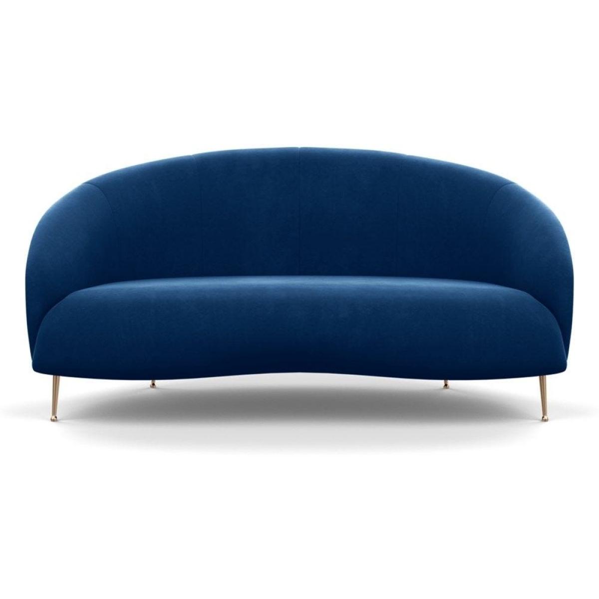 Heal's Bloomsbury 2 Seater Sofa Boucle Fern Brass Feet – image 9