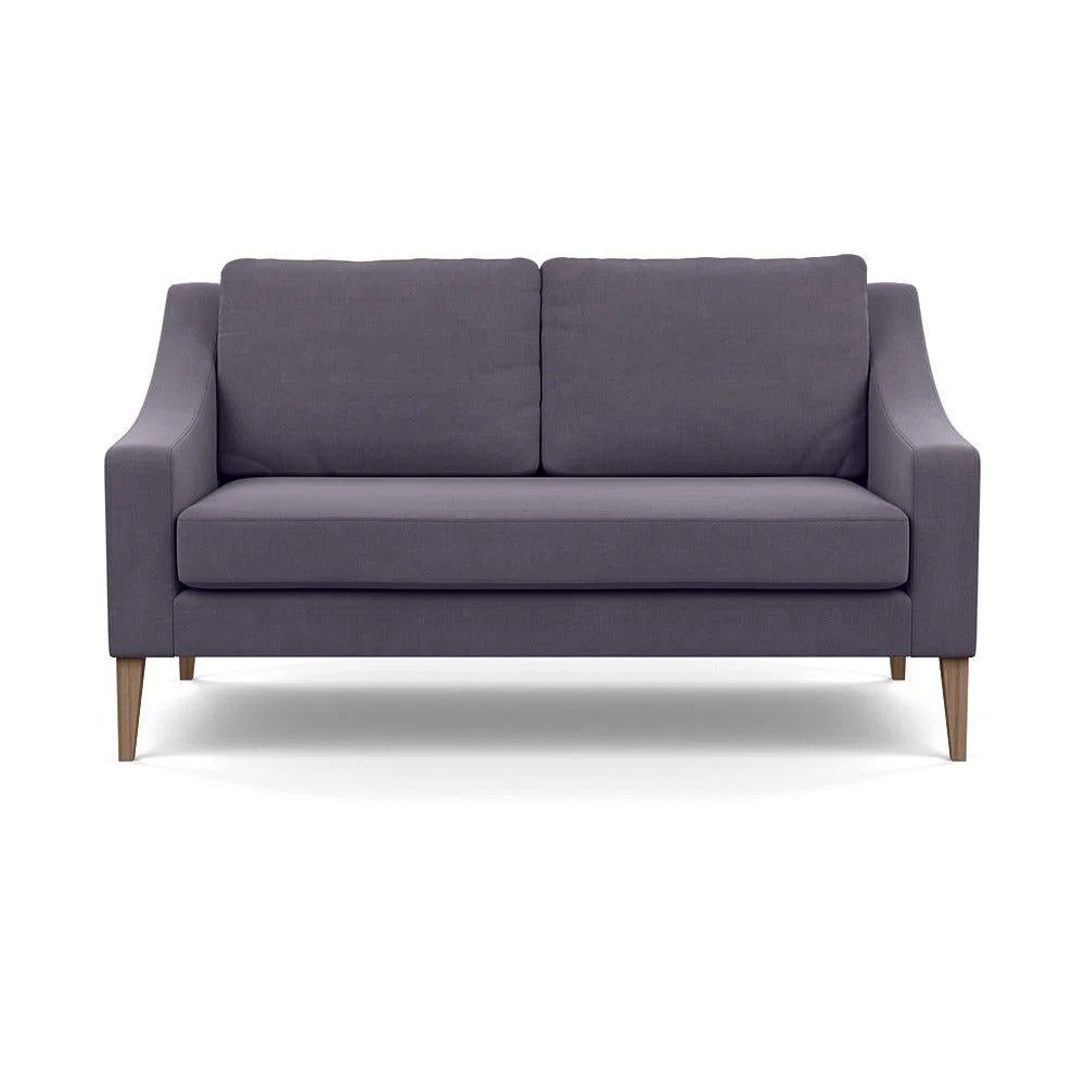 Heal's Richmond 2 Seater Sofa Linen Shadow Walnut Feet – image 2