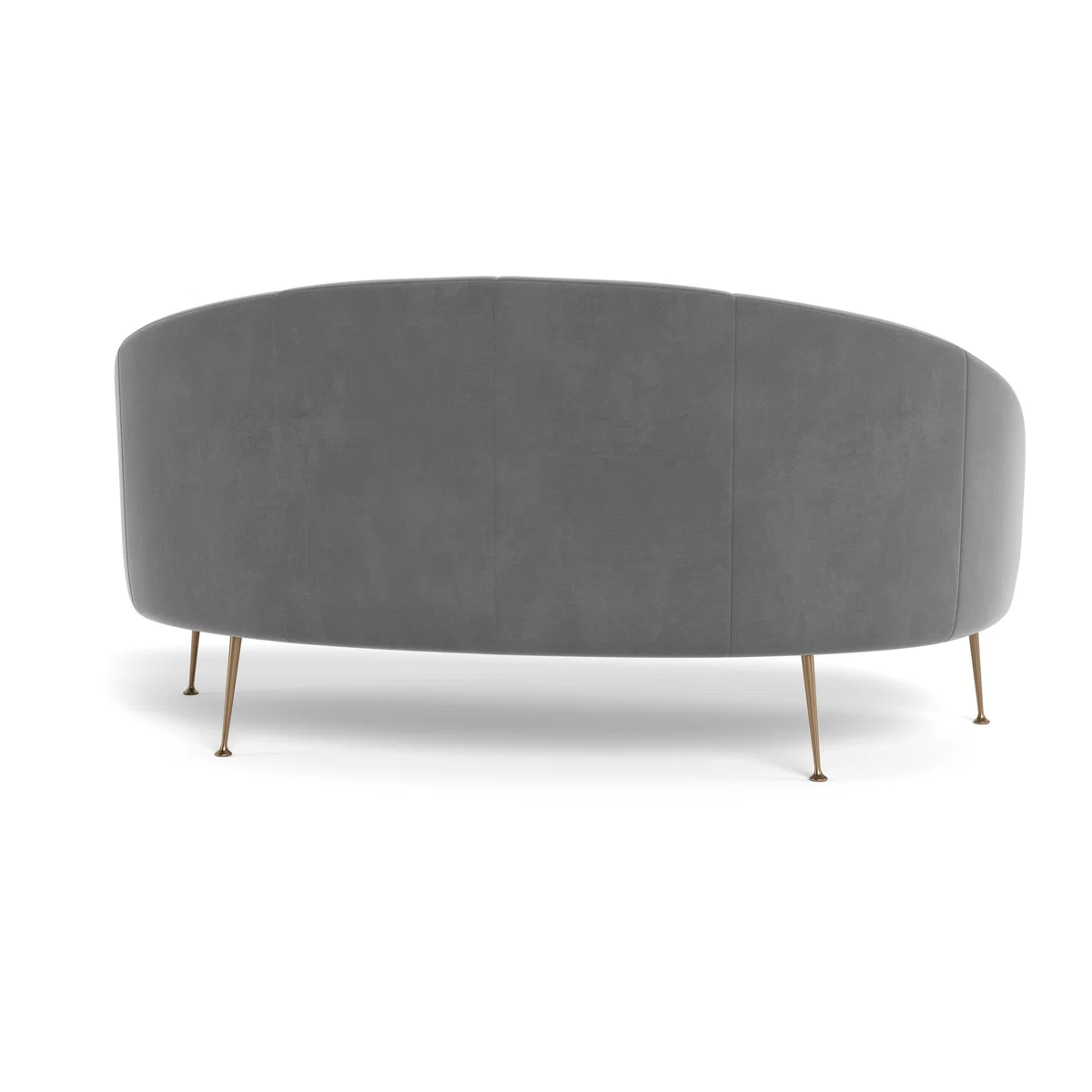 Heal's Bloomsbury 2 Seater Sofa Smart Velvet Mercury Brass Feet - Heal's UK Furniture – image 5