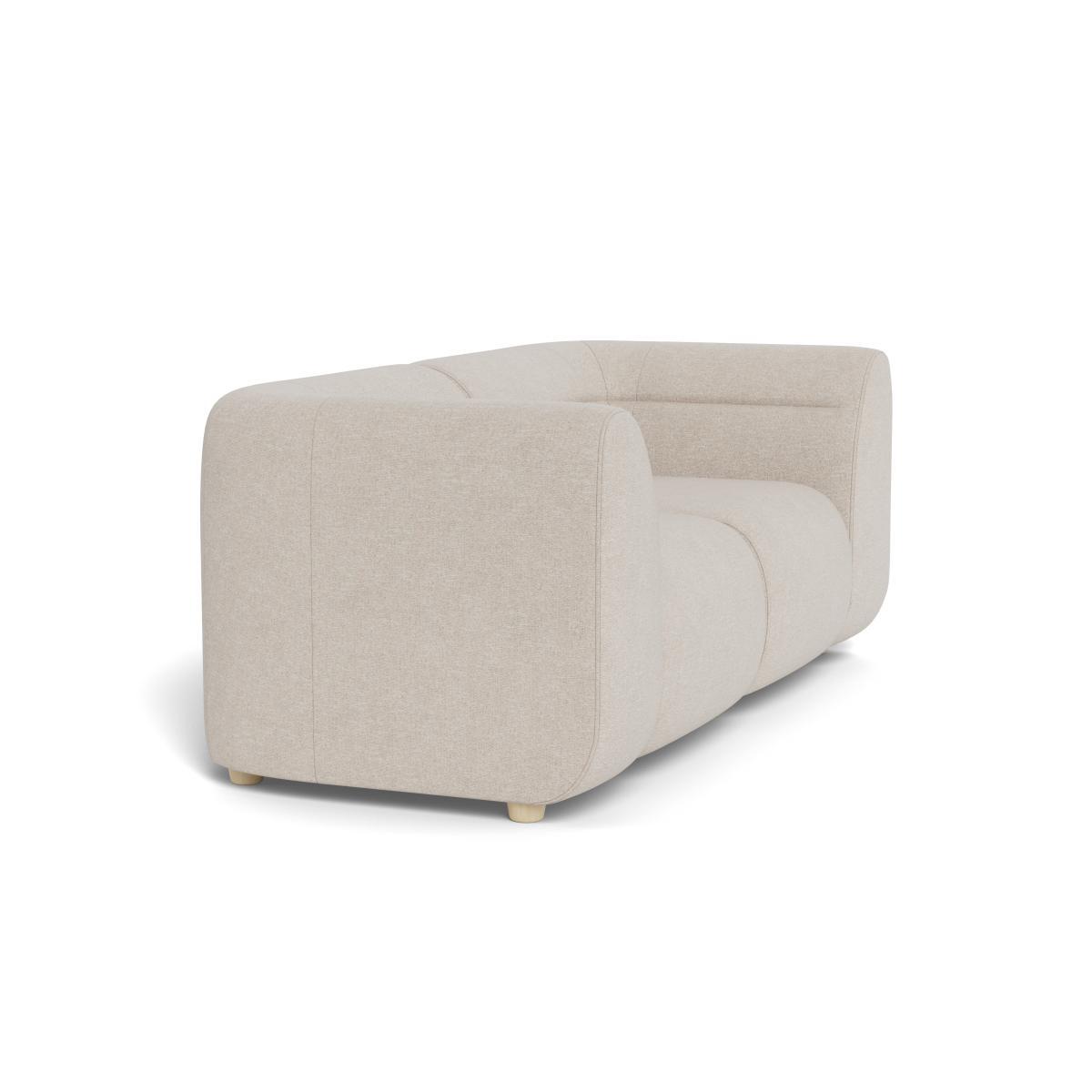 Heal's Lilli 2 Seater Sofa Texture Limestone Natural Ash Feet - Heal's UK Furniture – image 2