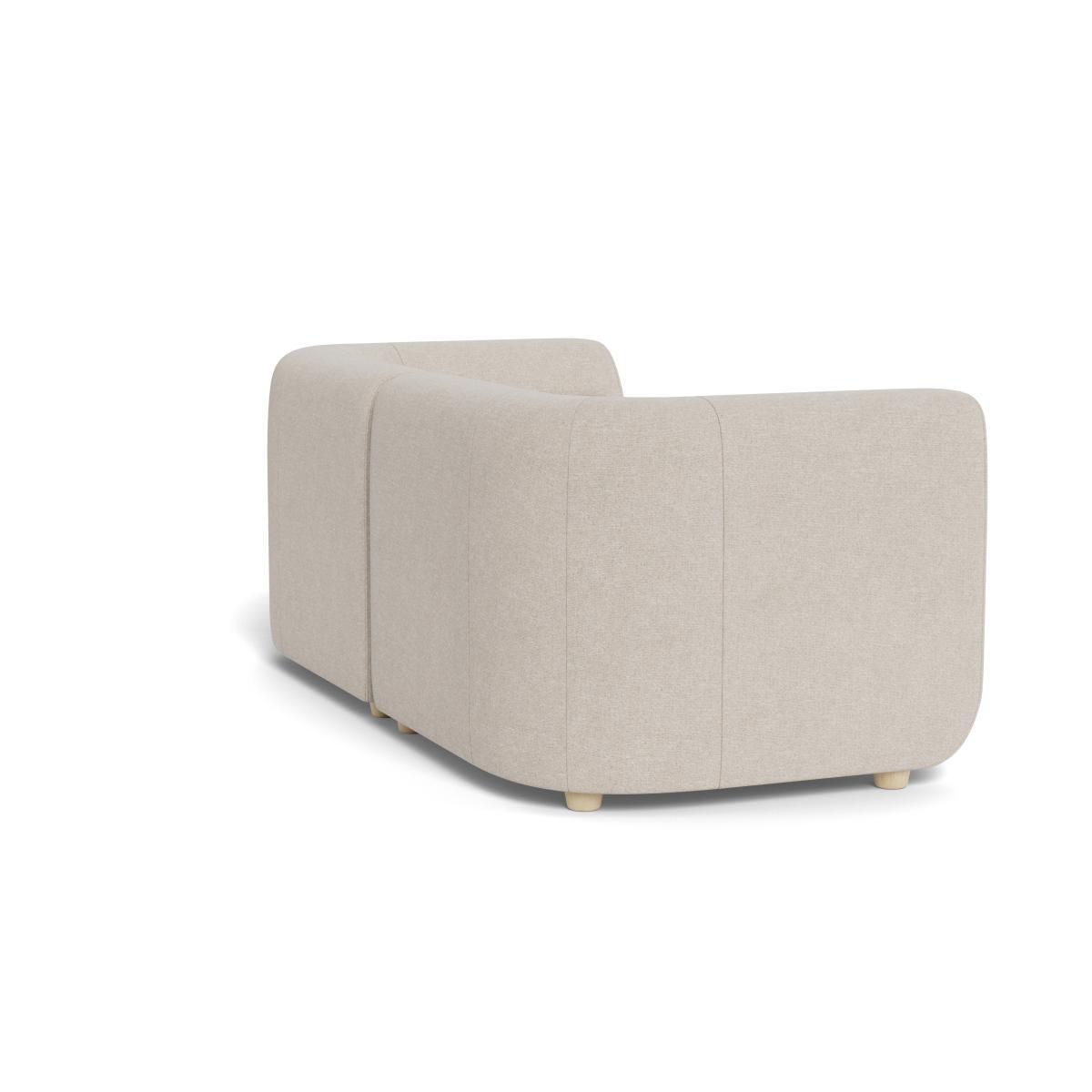 Heal's Lilli 2 Seater Sofa Texture Limestone Natural Ash Feet - Heal's UK Furniture – image 4