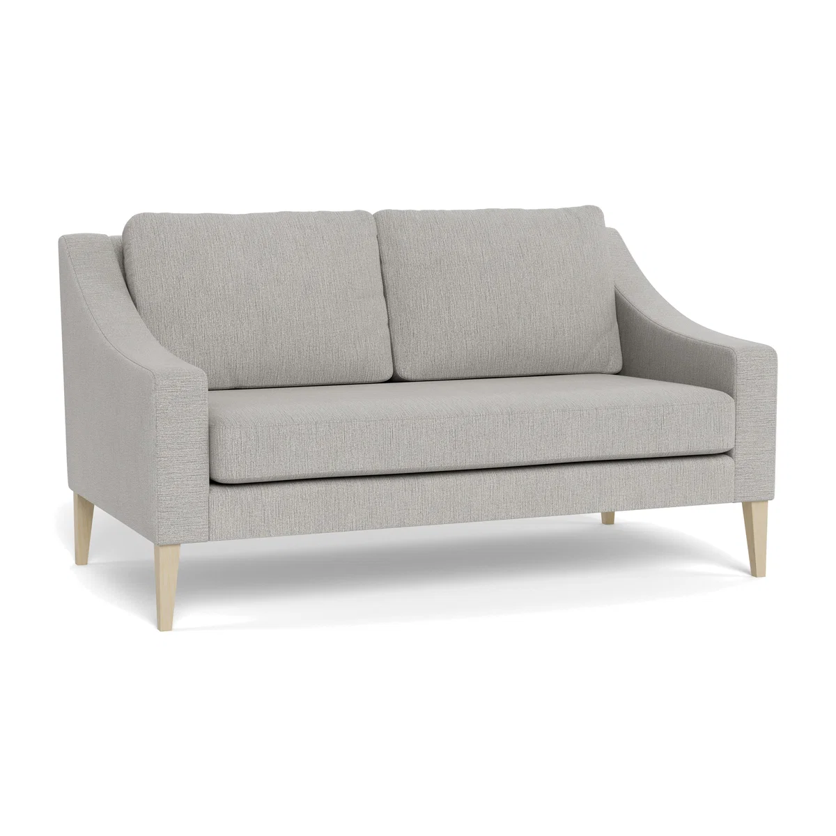 Heal's Richmond 2 Seater Sofa Smart Linen Mix Silver Tinted Ash Feet - Heal's UK Furniture – image 1