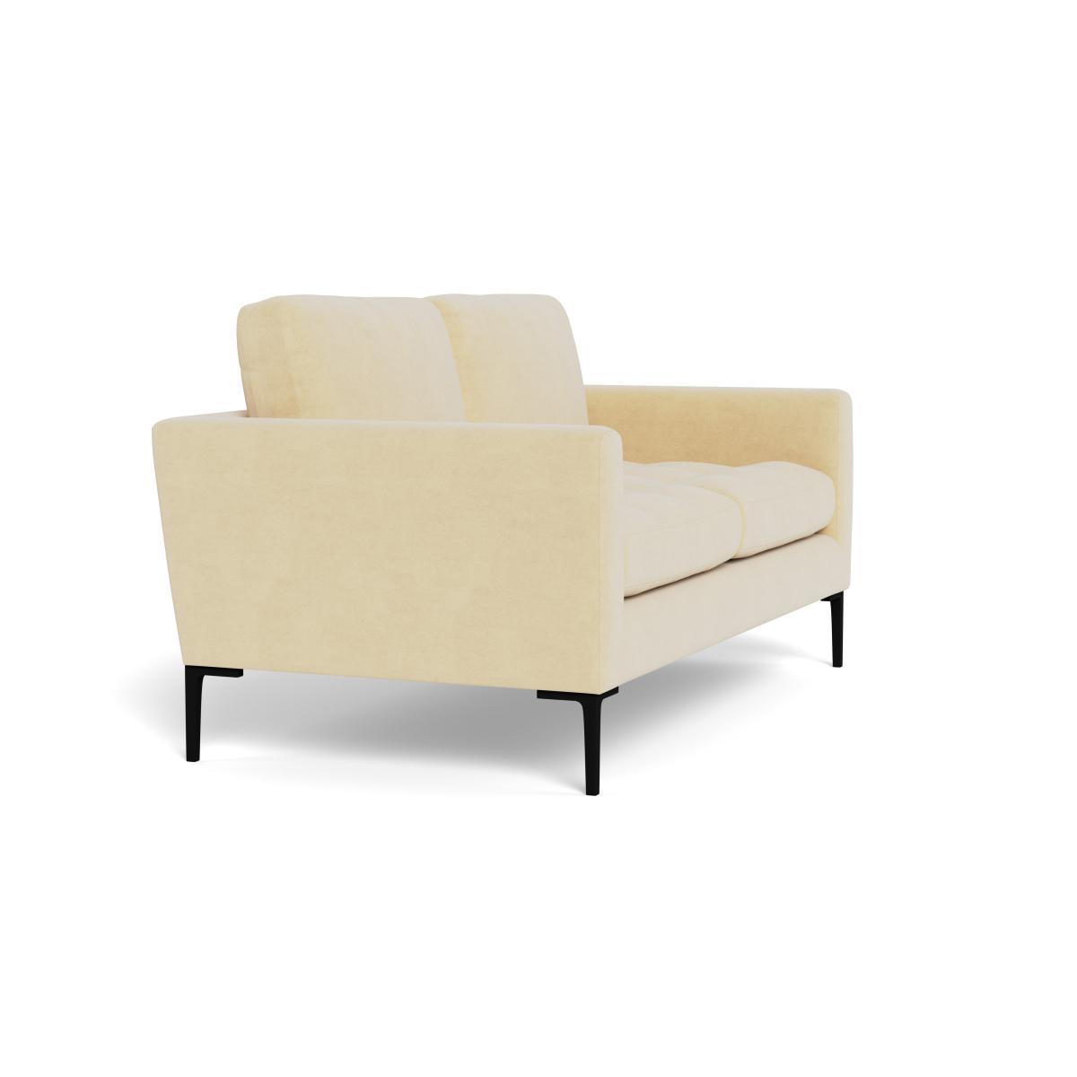 Heal's Eton 2 Seater Sofa Smart Luxe Velvet Biscuit Black Feet - Heal's UK Furniture – image 2