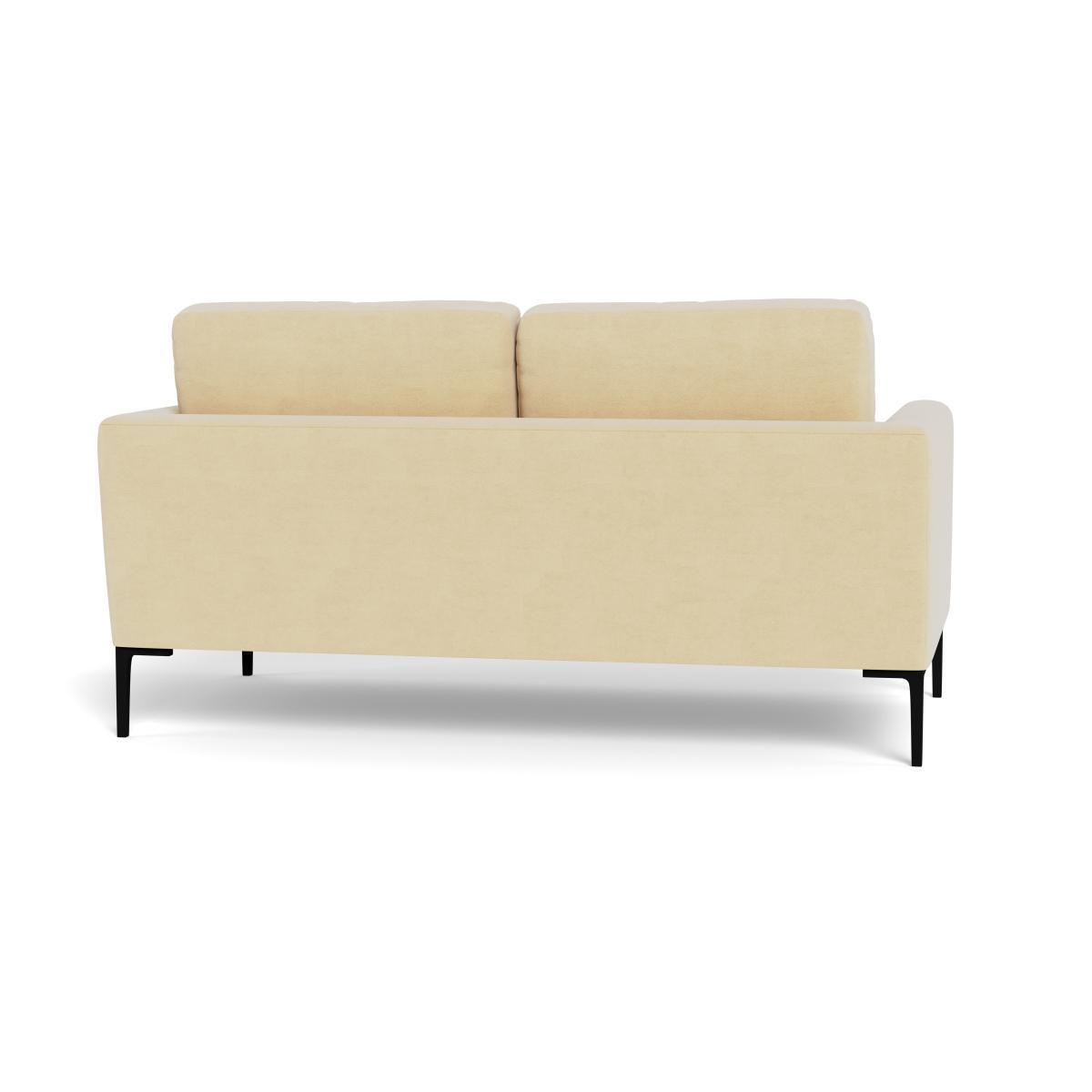 Heal's Eton 2 Seater Sofa Smart Luxe Velvet Biscuit Black Feet - Heal's UK Furniture – image 5