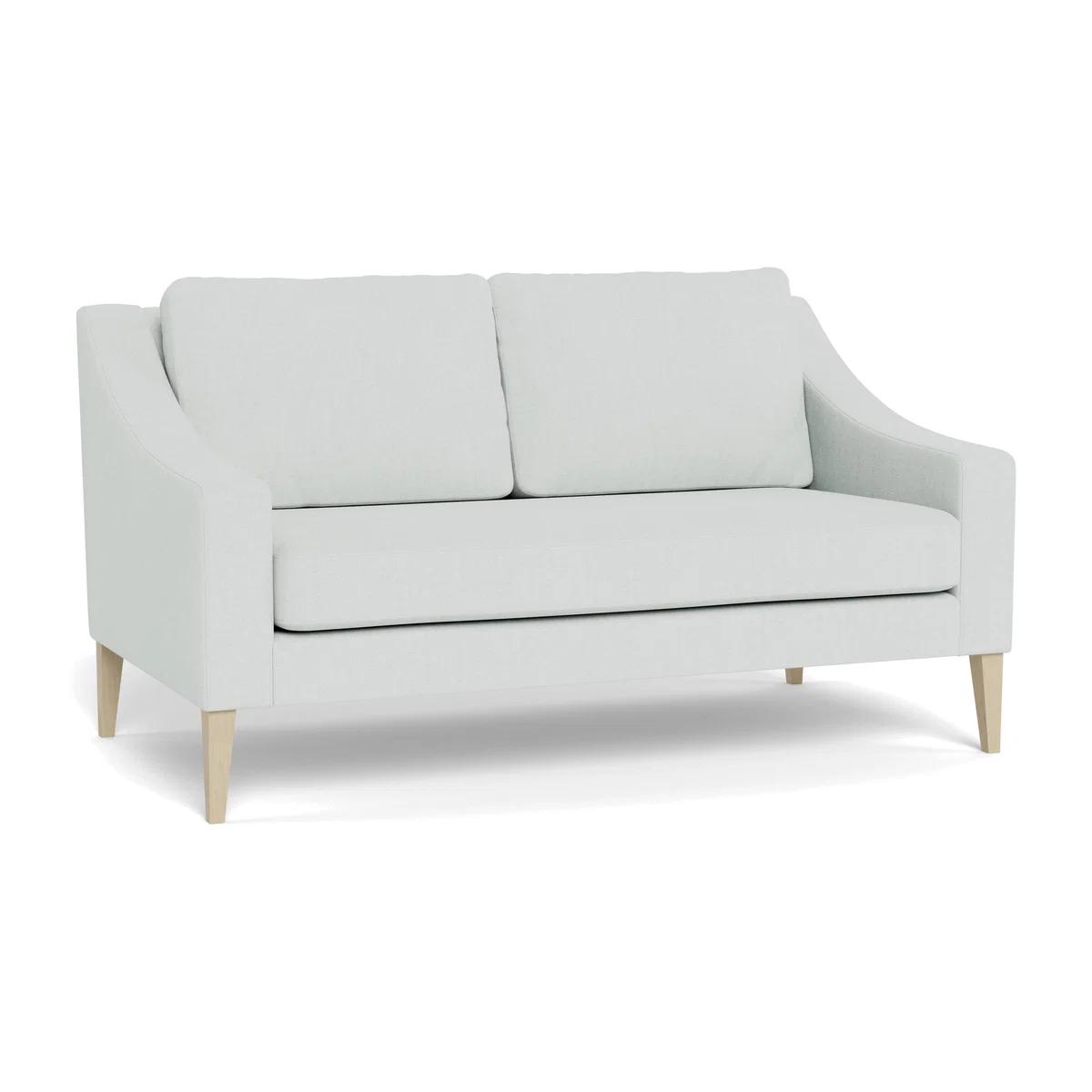 Heal's Richmond 2 Seater Sofa Smart Velvet Pacific Tinted Ash - Heal's UK Furniture – image 1