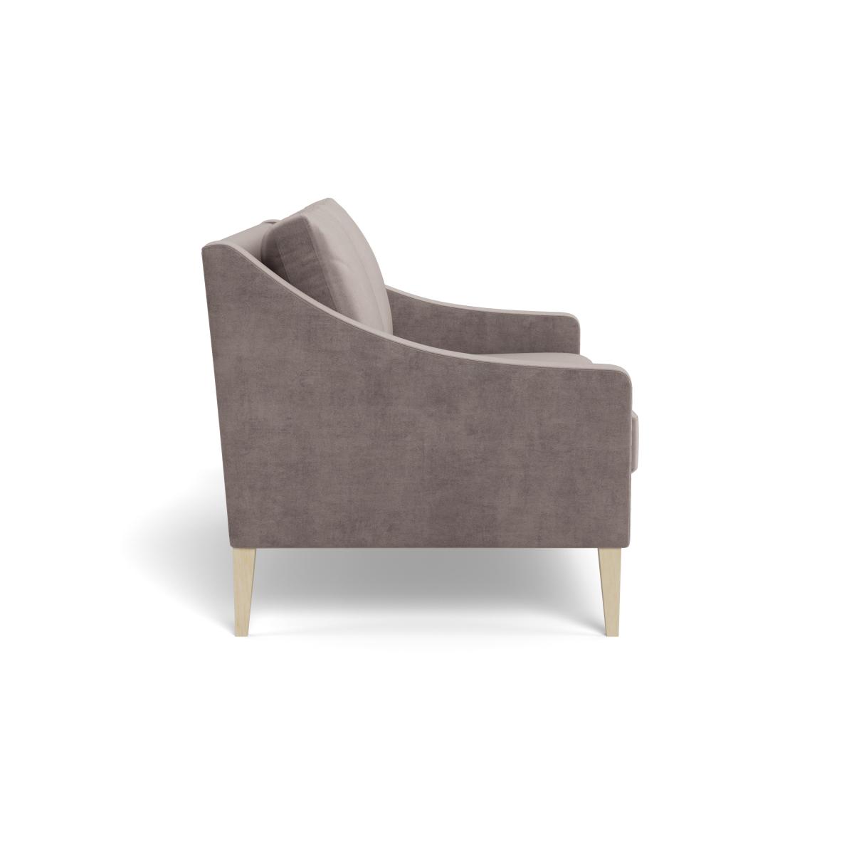 Heal's Richmond 2 Seater Sofa Smart Luxe Velvet Mushroom Black Feet – image 4