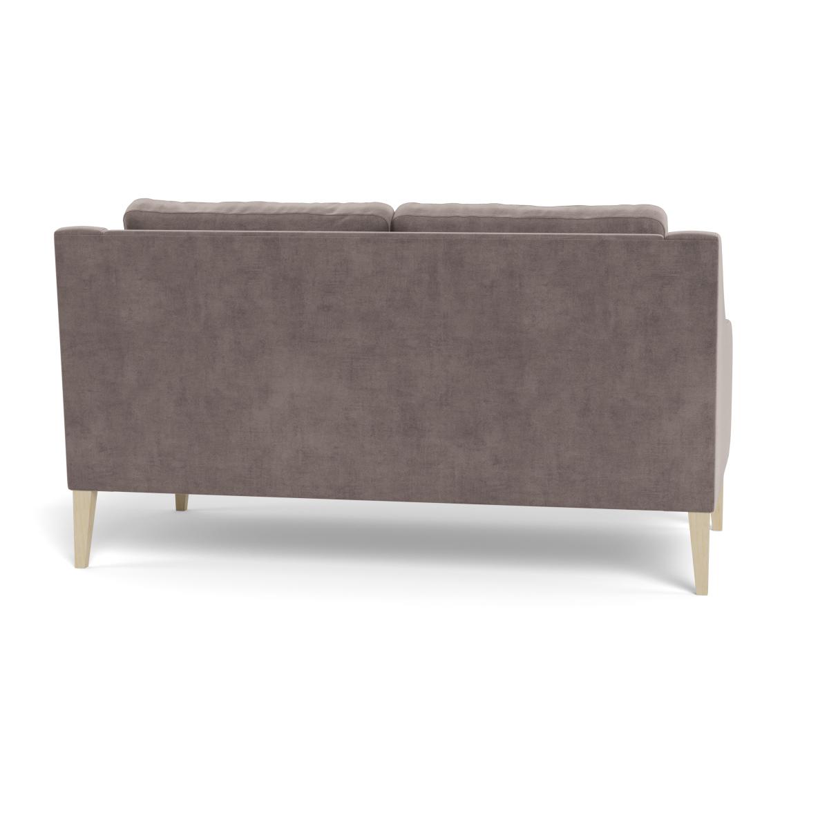 Heal's Richmond 2 Seater Sofa Smart Luxe Velvet Mushroom Black Feet – image 6