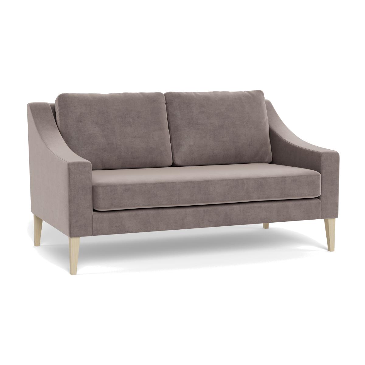 Heal's Richmond 2 Seater Sofa Smart Luxe Velvet Mushroom Black Feet – image 1