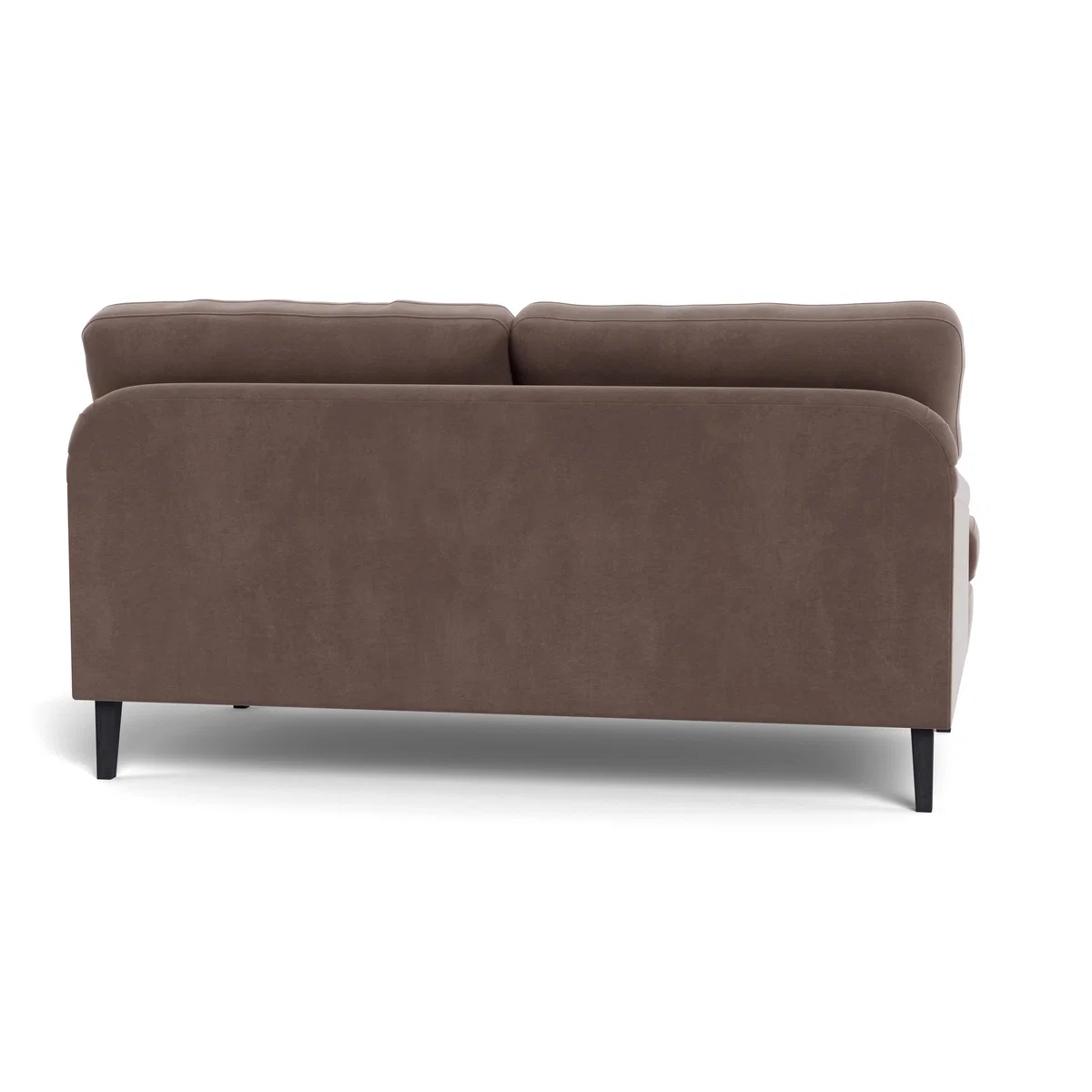 Heal's Stanton 2 Seater Sofa Smart Velvet Mouse Walnut Stained Feet – image 6