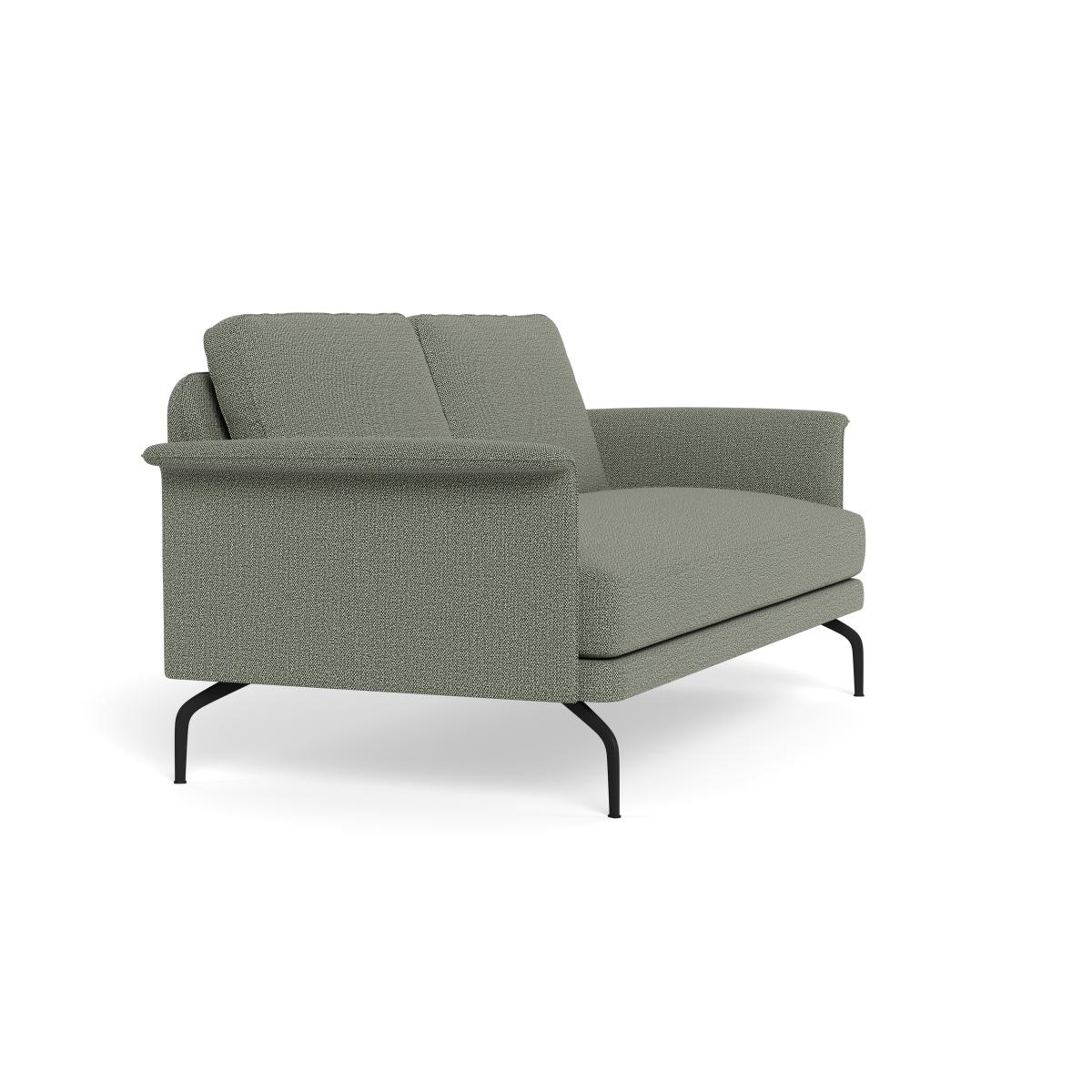 Heal's Iver 2 Seater Sofa Boucle Tweed Lapis Black Feet – image 2