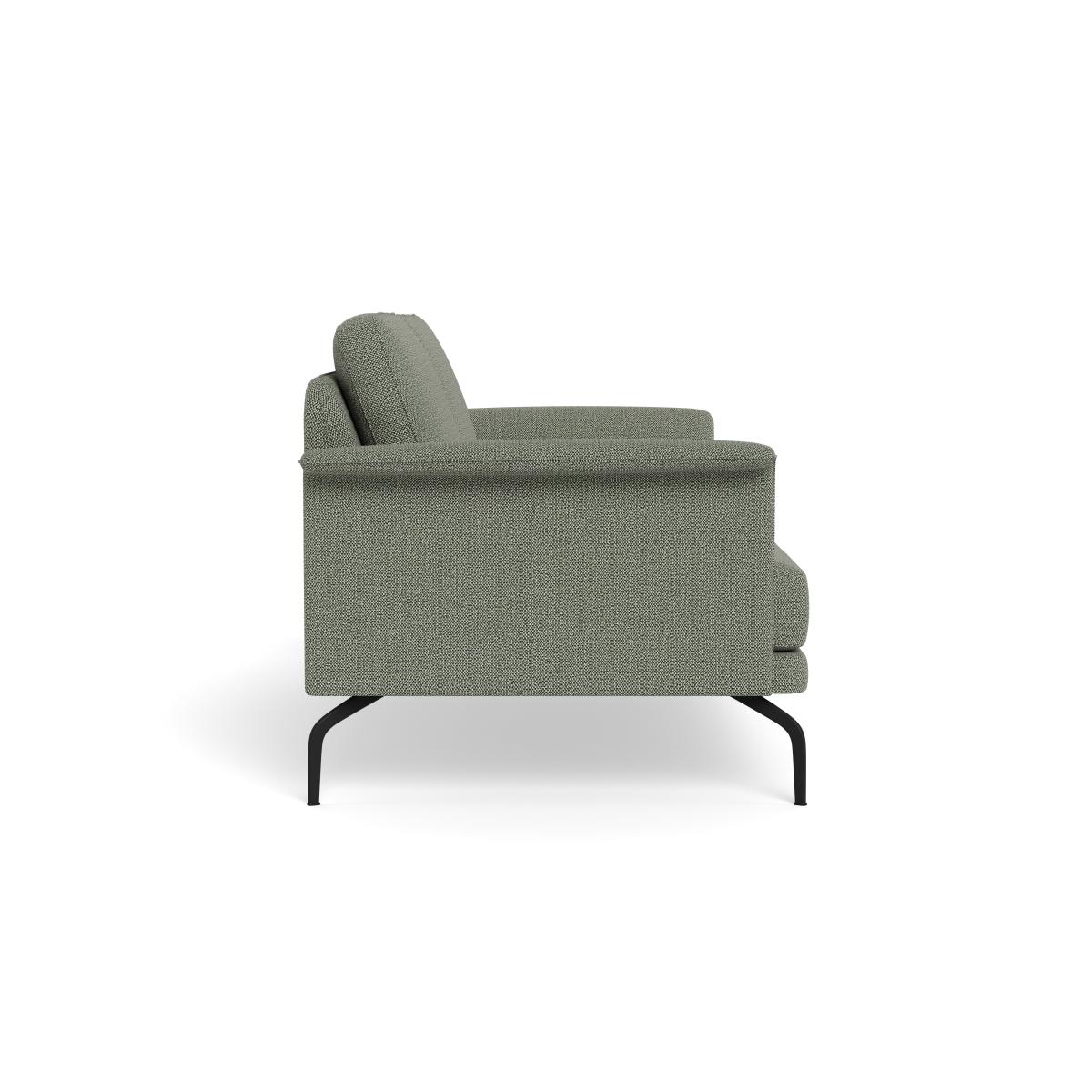 Heal's Iver 2 Seater Sofa Boucle Tweed Lapis Black Feet – image 3