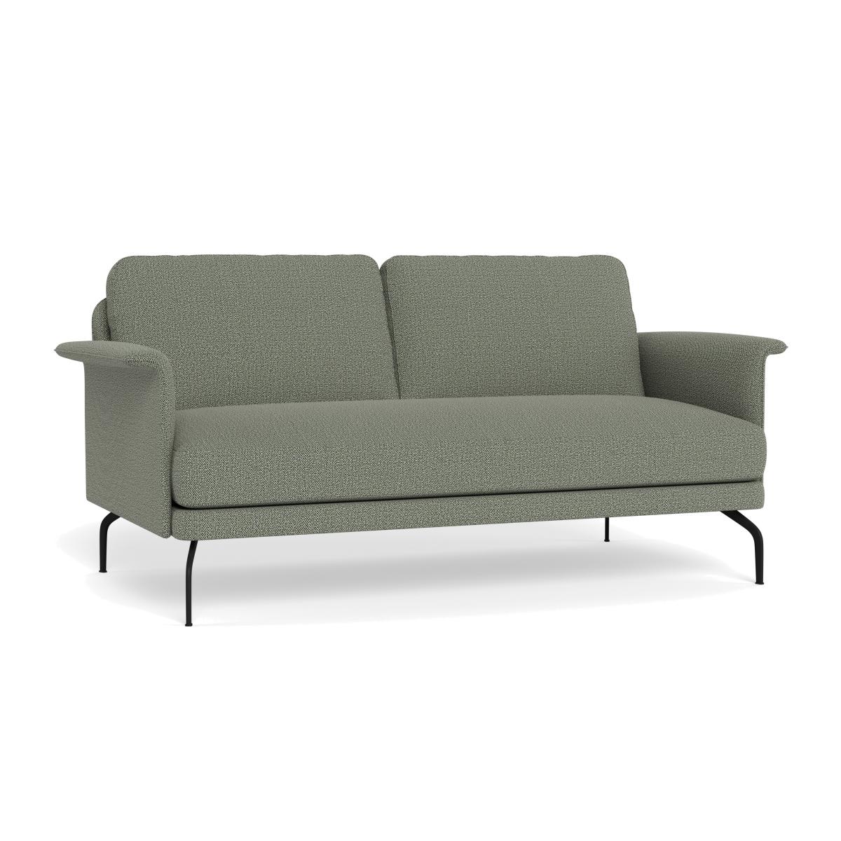 Heal's Iver 2 Seater Sofa Boucle Tweed Lapis Black Feet – image 1
