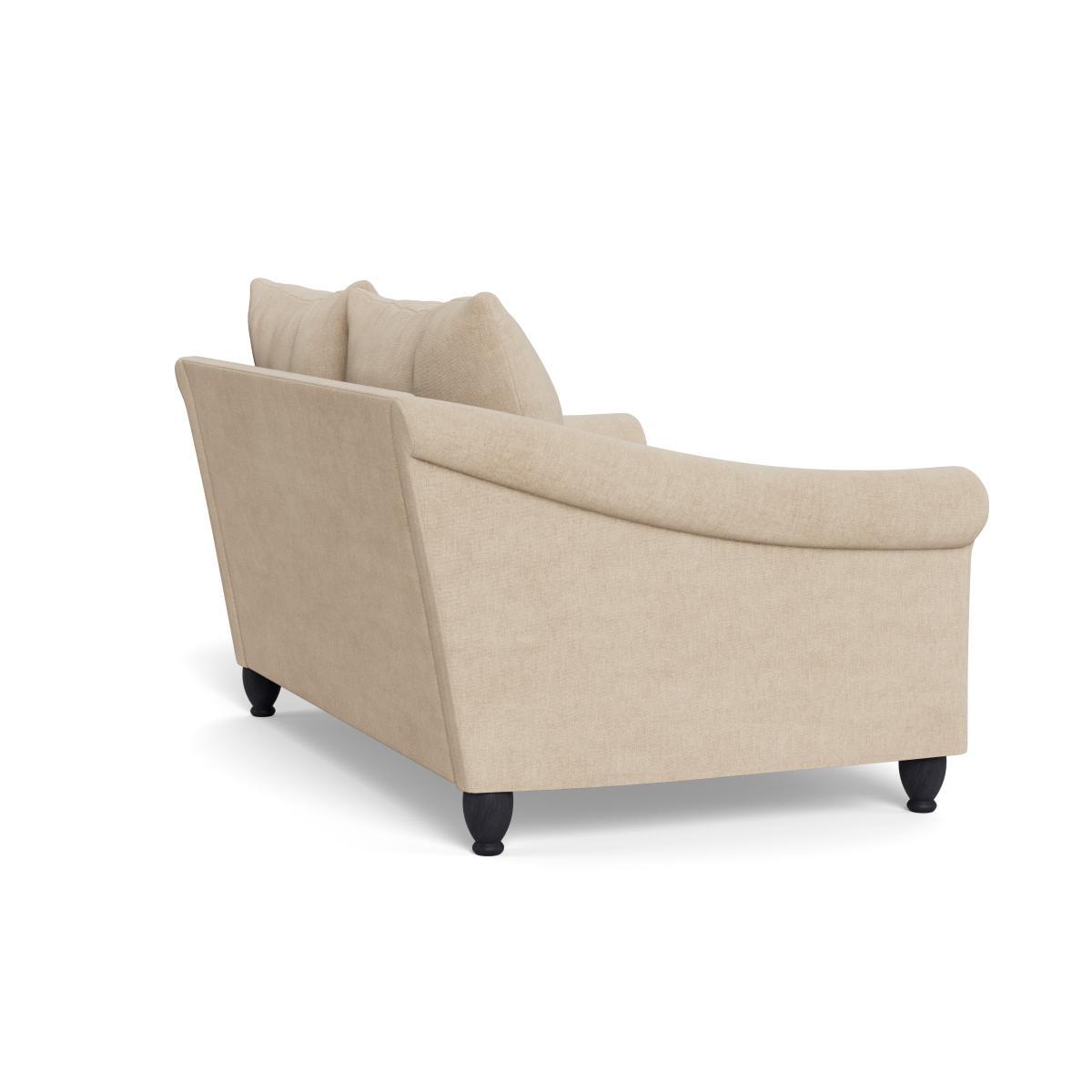 Heal's Devon 2 Seater Brushed Cotton Oat Walnut Stain Beech Feet - Heal's UK Furniture – image 4