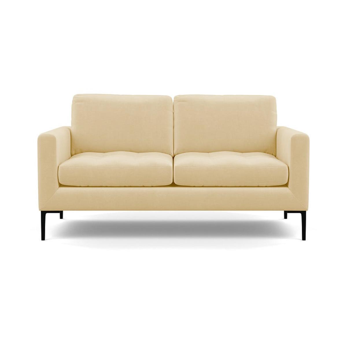 Heal's Eton 2 Seater Sofa Smart Luxe Velvet Biscuit Black Feet – image 2