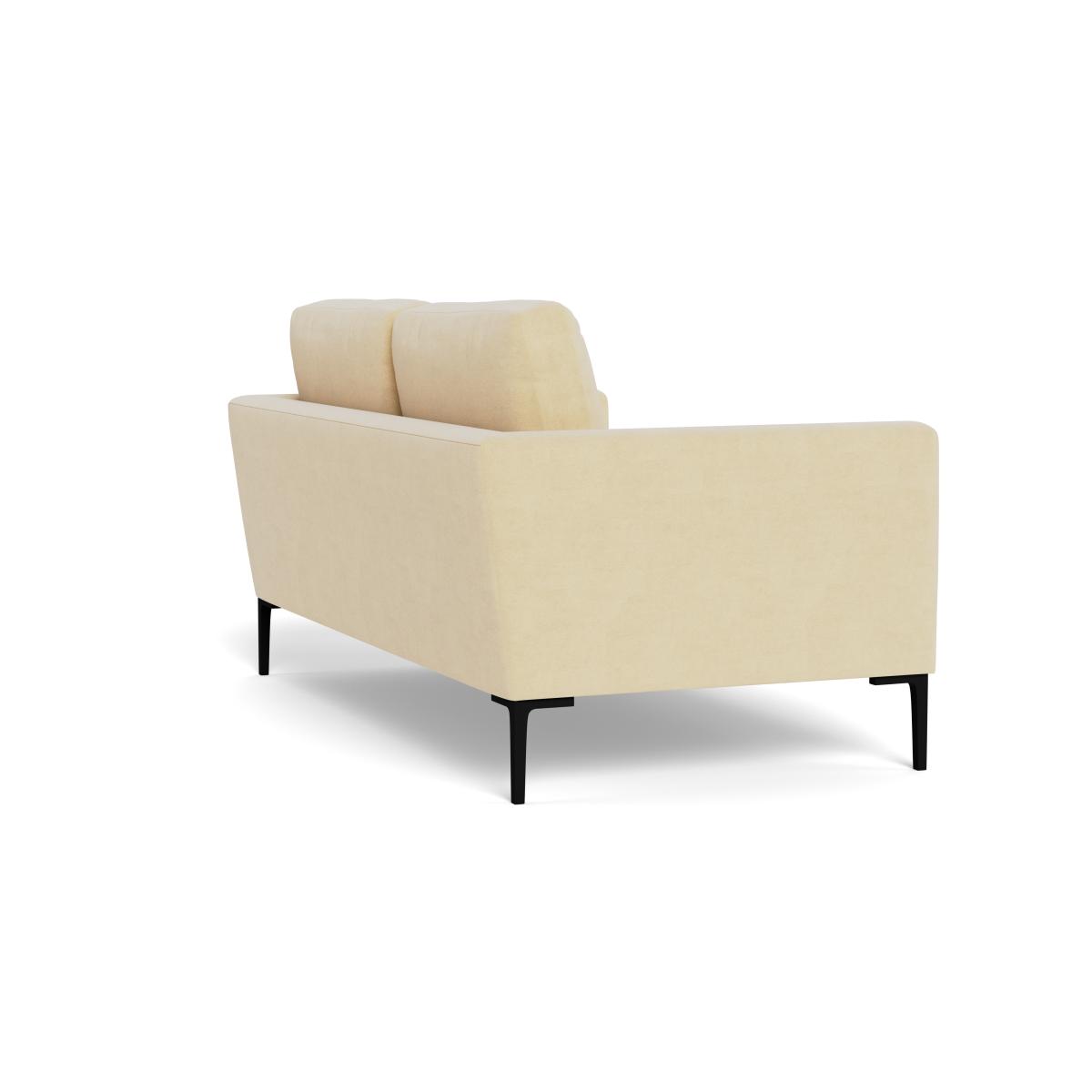 Heal's Eton 2 Seater Sofa Smart Luxe Velvet Biscuit Black Feet – image 5