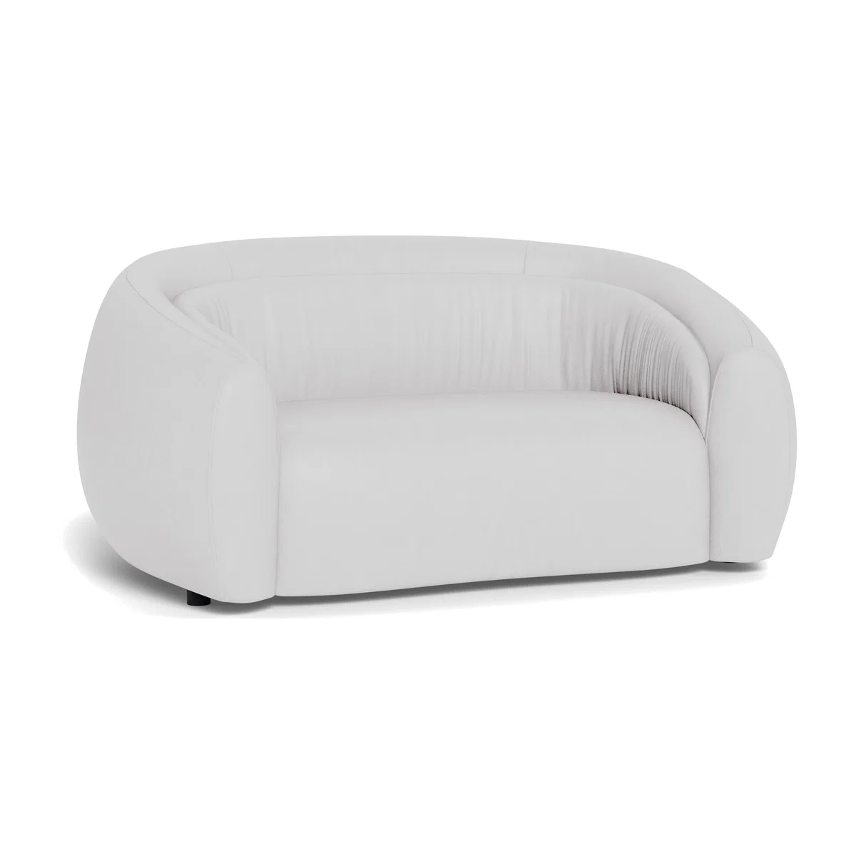 Heal's Flora 2 Seater Sofa Grain Leather White – image 1