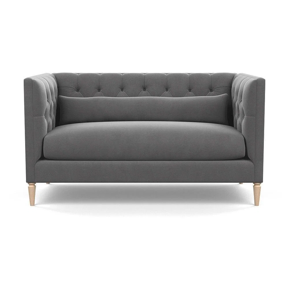 Heal's Balmoral 2 Seater Sofa Linen Shadow Natural Feet - Heal's UK Furniture – image 60
