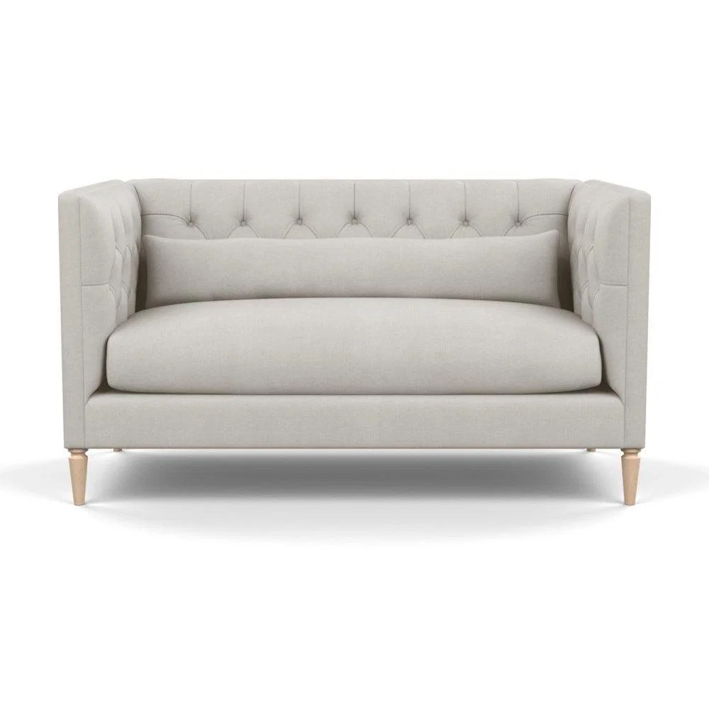 Heal's Balmoral 2 Seater Sofa Linen Shadow Natural Feet - Heal's UK Furniture – image 7