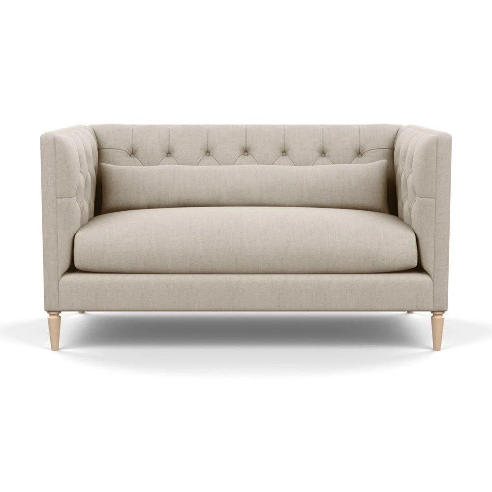 Heal's Balmoral 2 Seater Sofa Linen Shadow Natural Feet - Heal's UK Furniture – image 8