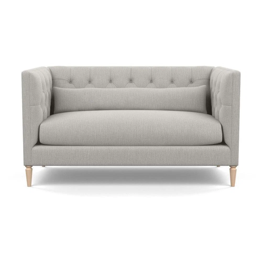 Heal's Balmoral 2 Seater Sofa Linen Shadow Natural Feet - Heal's UK Furniture – image 81