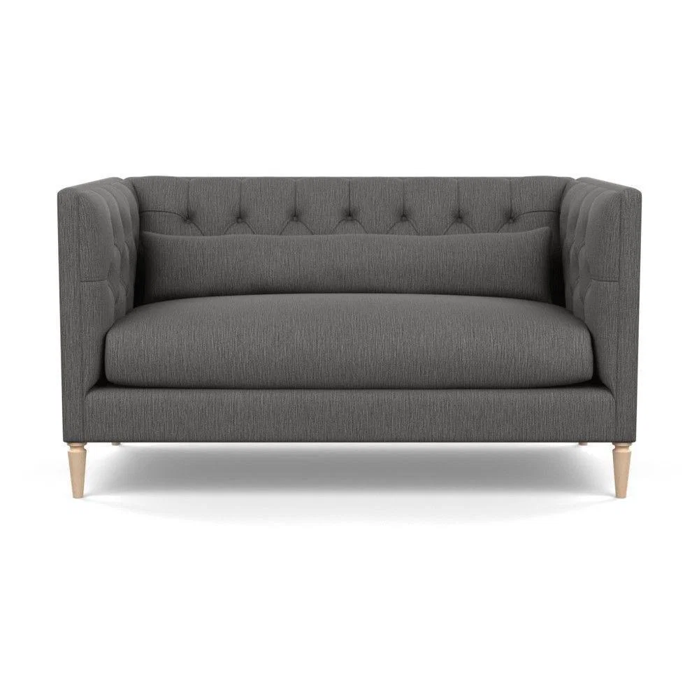 Heal's Balmoral 2 Seater Sofa Linen Shadow Natural Feet - Heal's UK Furniture – image 95