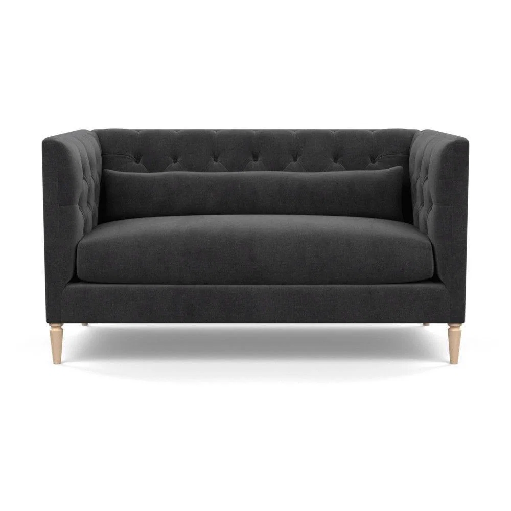 Heal's Balmoral 2 Seater Sofa Linen Shadow Natural Feet - Heal's UK Furniture – image 100