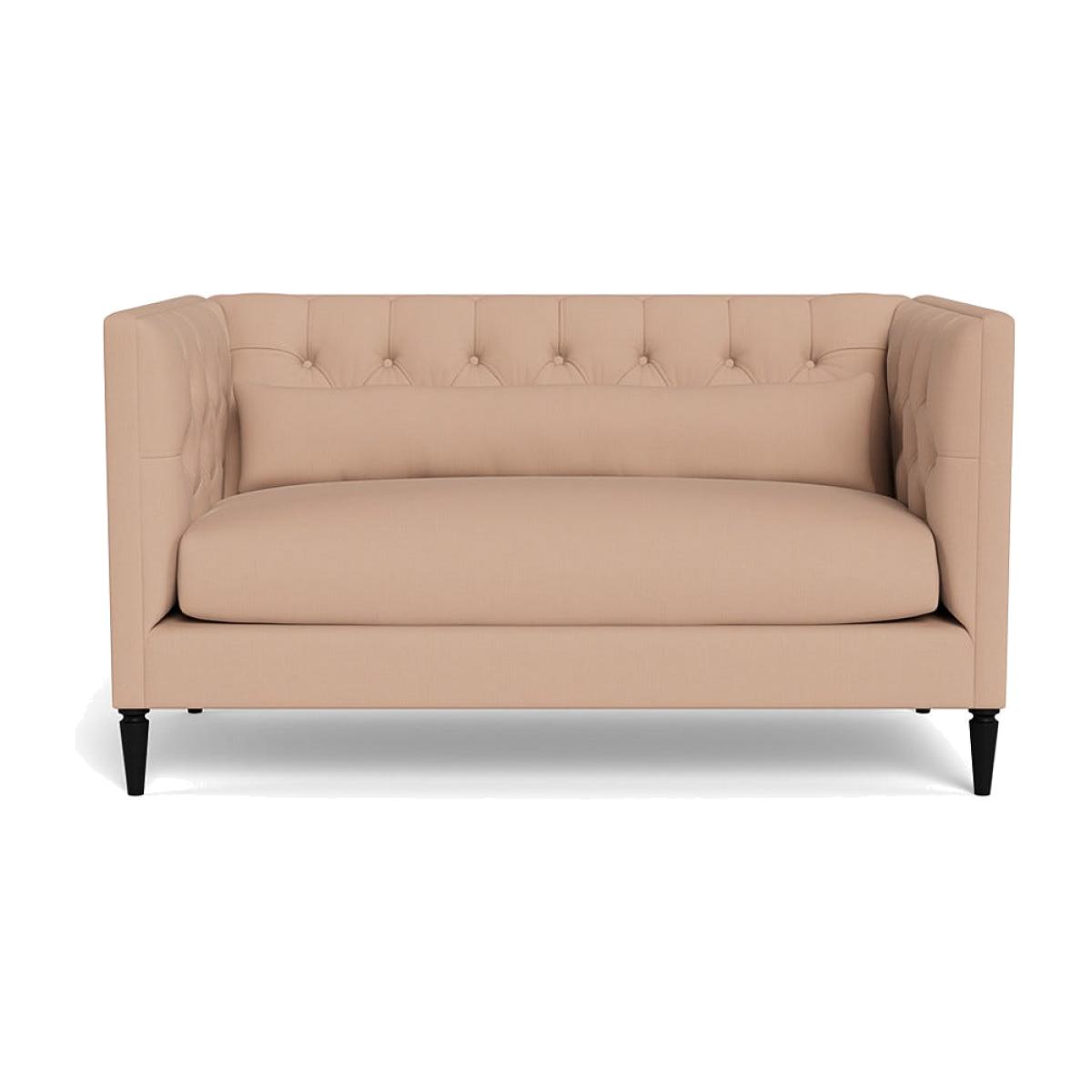 Heal's Balmoral 2 Seater Sofa Capelo Linen-Cotton Rosedale Black Painted Oak Feet – image 1