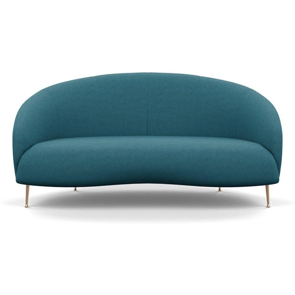 Heal's Bloomsbury 2 Seater Sofa Capelo Linen-Cotton Rosedale Brass Feet – image 13