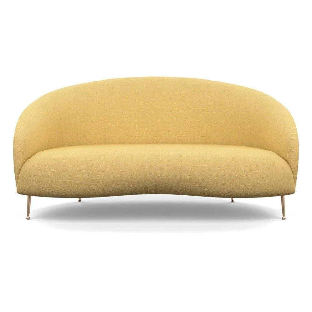 Heal's Bloomsbury 2 Seater Sofa Capelo Linen-Cotton Rosedale Brass Feet – image 15