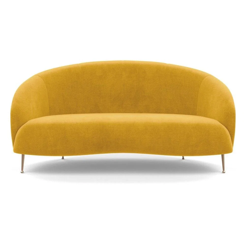 Heal's Bloomsbury 2 Seater Sofa Capelo Linen-Cotton Rosedale Brass Feet – image 31