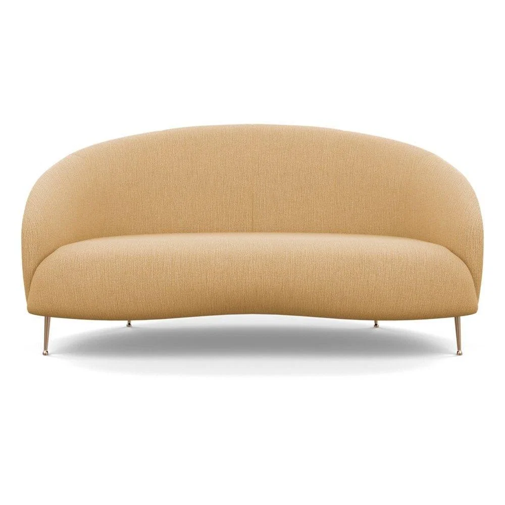 Heal's Bloomsbury 2 Seater Sofa Capelo Linen-Cotton Rosedale Brass Feet – image 36