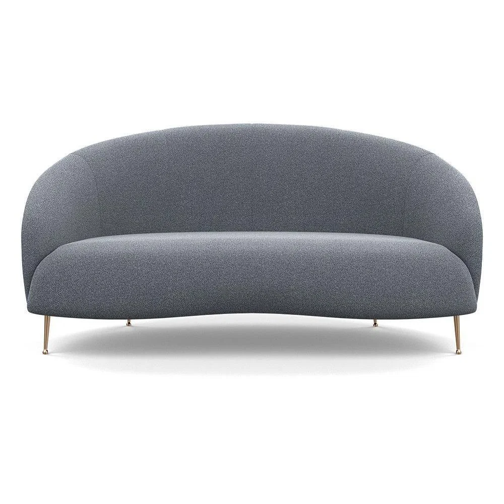 Heal's Bloomsbury 2 Seater Sofa Capelo Linen-Cotton Rosedale Brass Feet – image 5