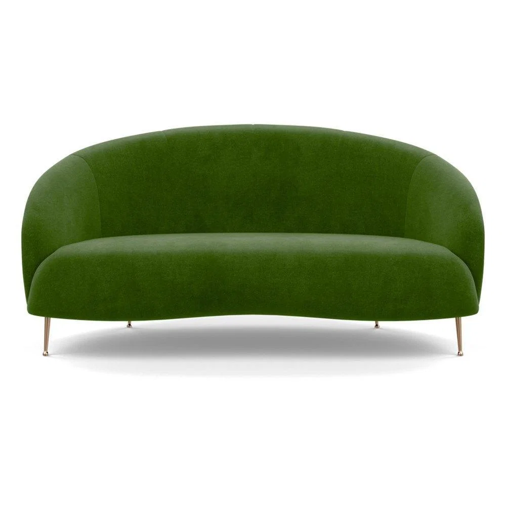 Heal's Bloomsbury 2 Seater Sofa Capelo Linen-Cotton Rosedale Brass Feet – image 8
