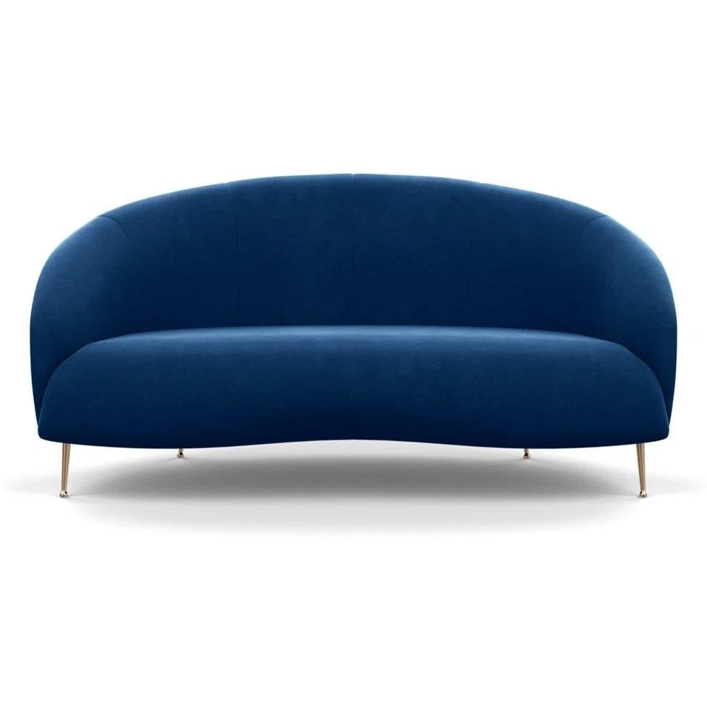 Heal's Bloomsbury 2 Seater Sofa Capelo Linen-Cotton Rosedale Brass Feet – image 9