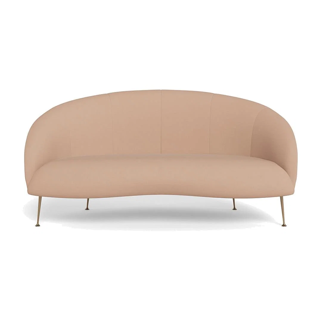 Heal's Bloomsbury 2 Seater Sofa Capelo Linen-Cotton Rosedale Brass Feet – image 1