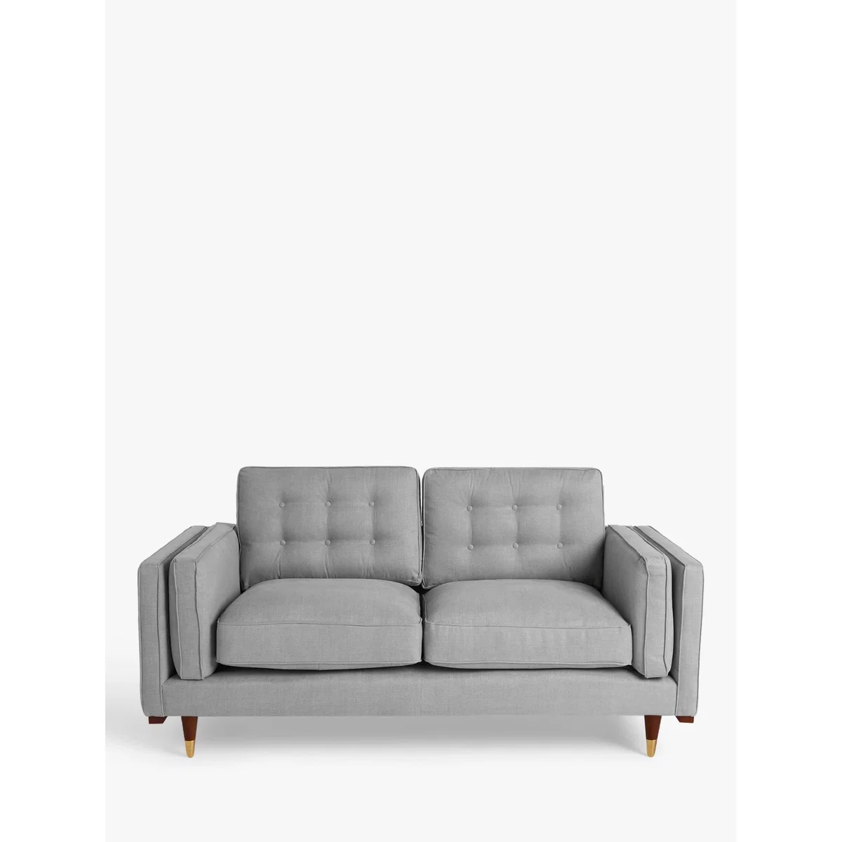 John Lewis + Swoon Lyon Medium 2 Seater Sofa, Dark Leg, Weave Nickle Grey – image 2