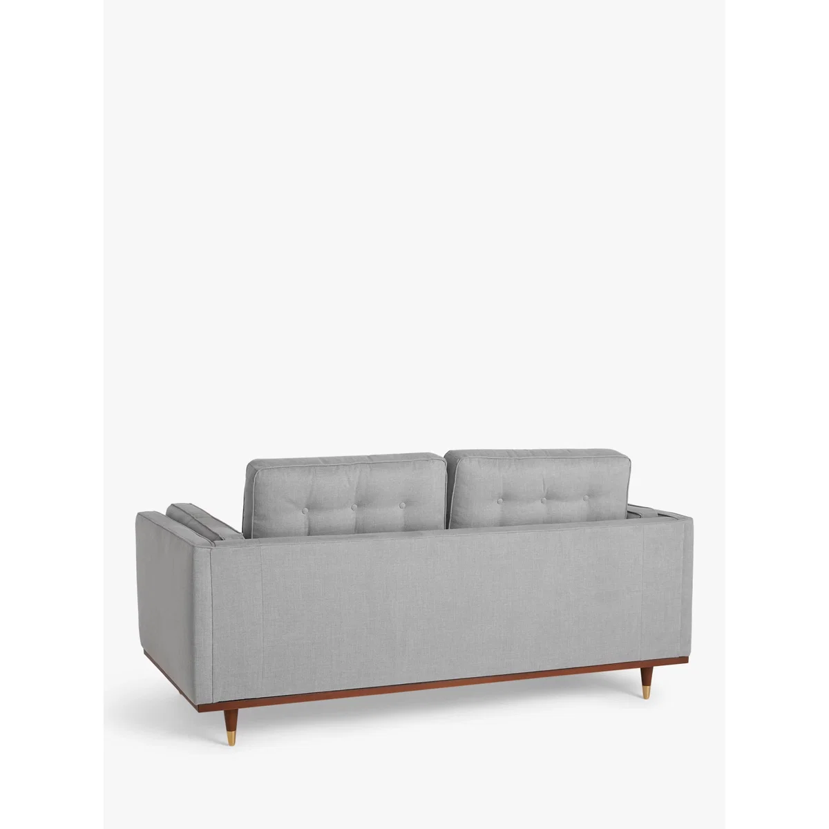 John Lewis + Swoon Lyon Medium 2 Seater Sofa, Dark Leg, Weave Nickle Grey – image 3