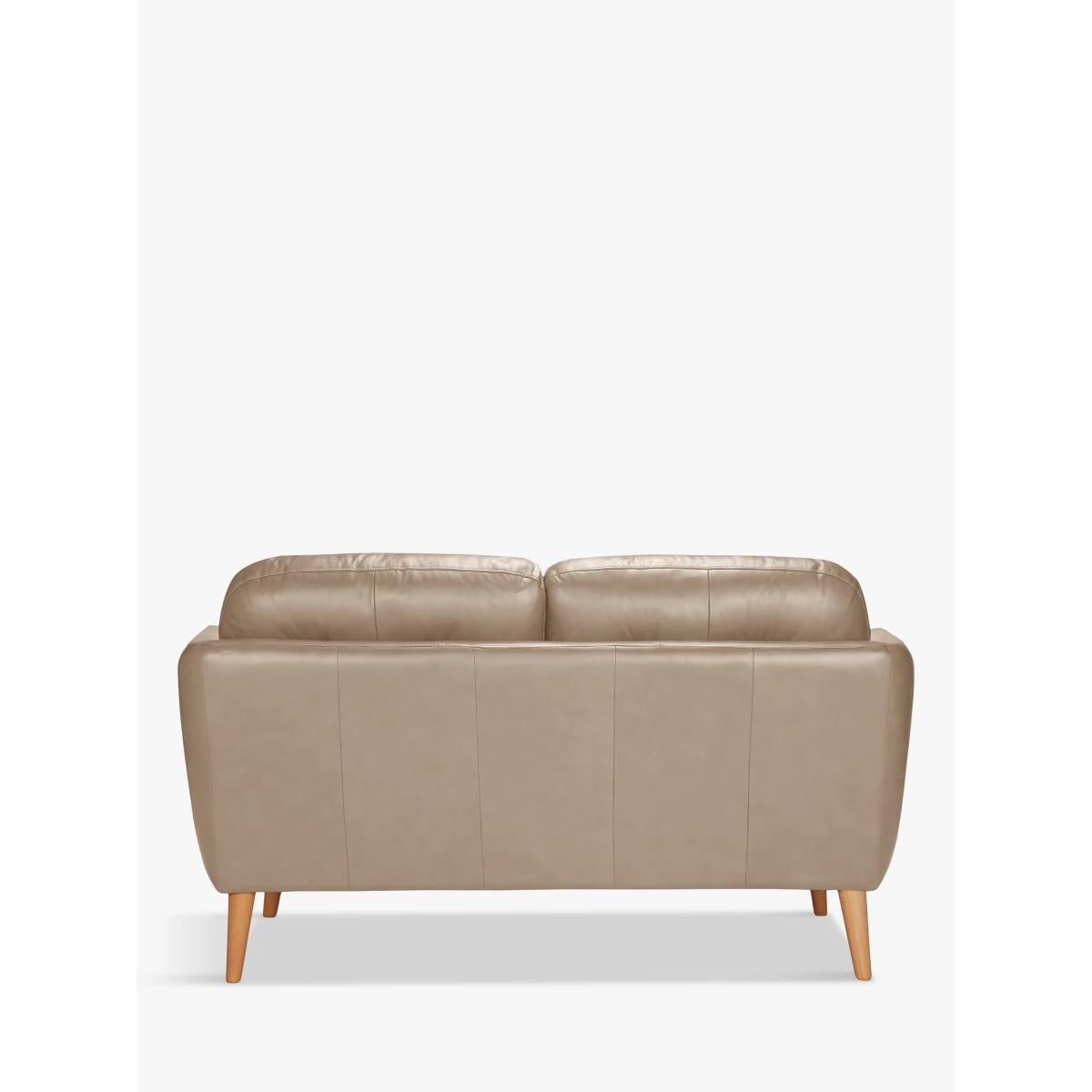 John Lewis Arlo Small 2 Seater Leather Sofa, Dark Leg – image 5
