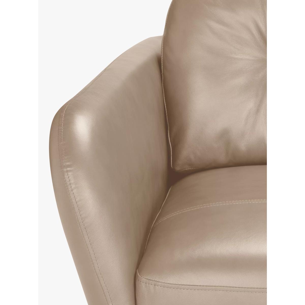John Lewis Arlo Small 2 Seater Leather Sofa, Dark Leg – image 6