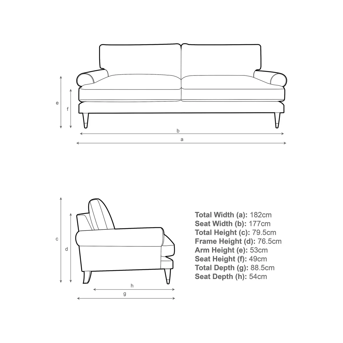 John Lewis + Swoon Roche Medium 2 Seater Sofa, Dark Leg – image 7