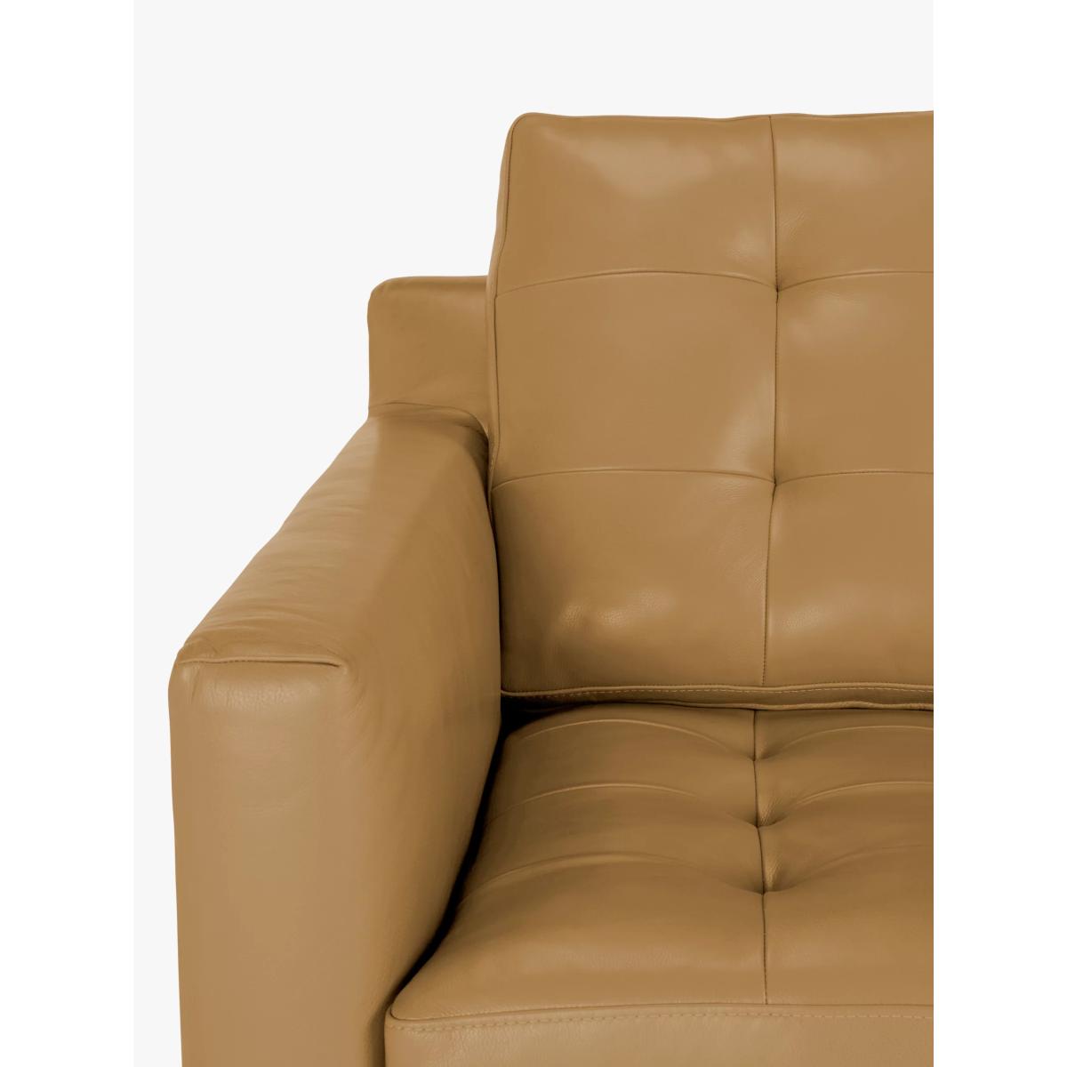 John Lewis Draper Medium 2 Seater Leather Sofa, Dark Leg – image 5