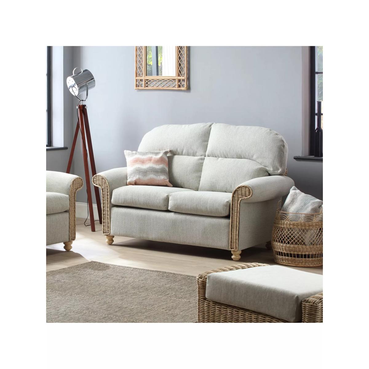 Desser Samford Rattan 2-Seater Sofa, Pebble – image 2