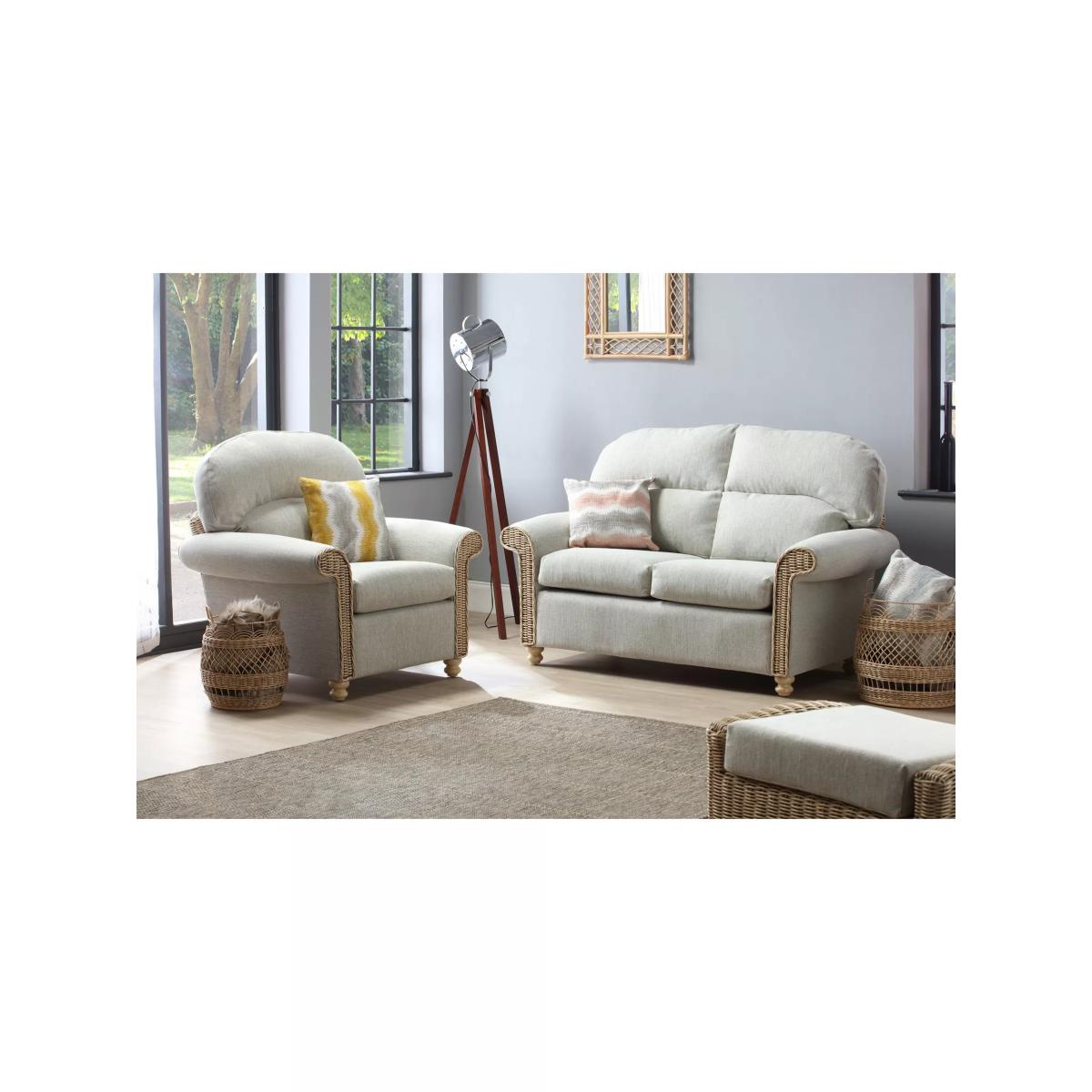 Desser Samford Rattan 2-Seater Sofa, Pebble – image 3