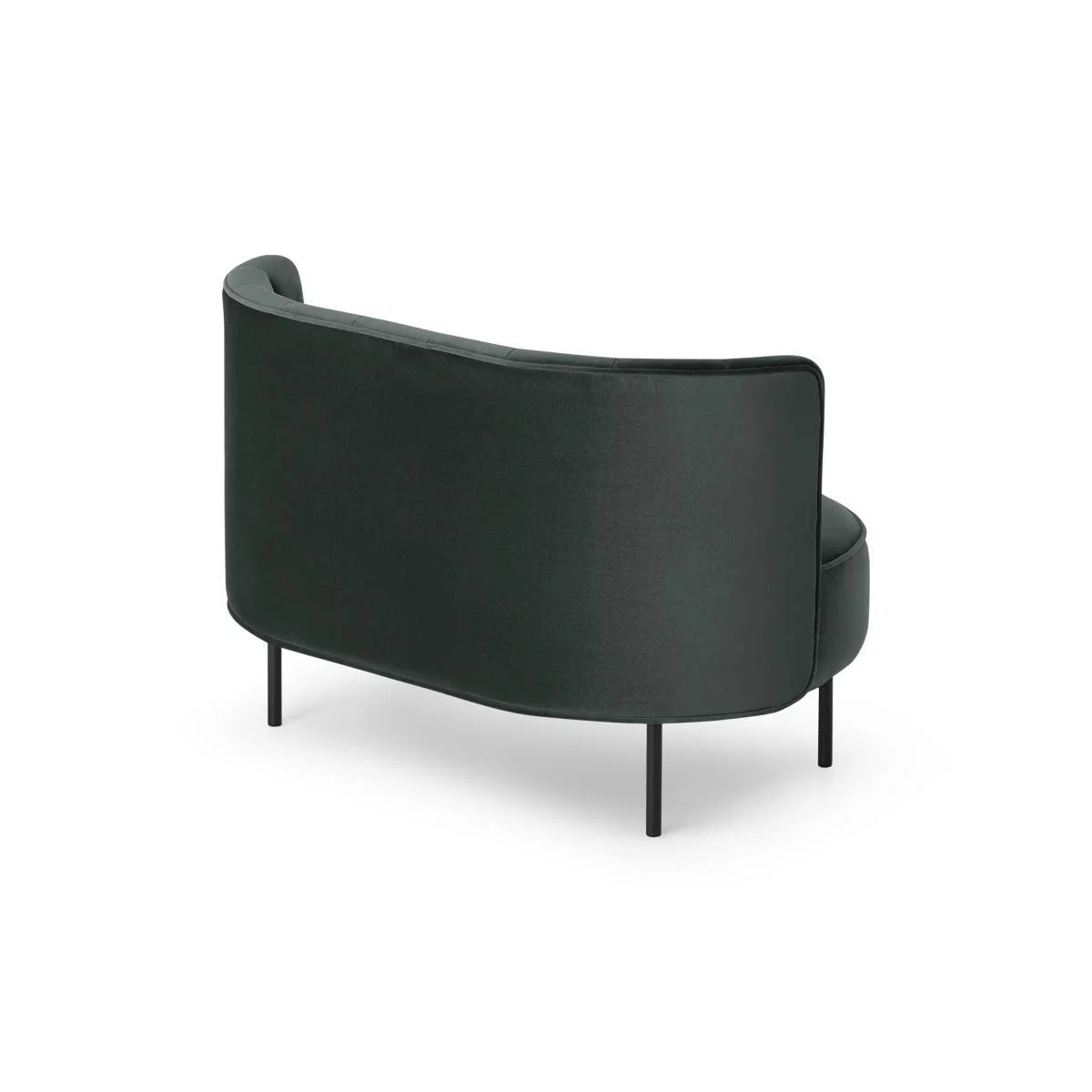 Ethel Loveseat, Dark Anthracite Velvet – image 6