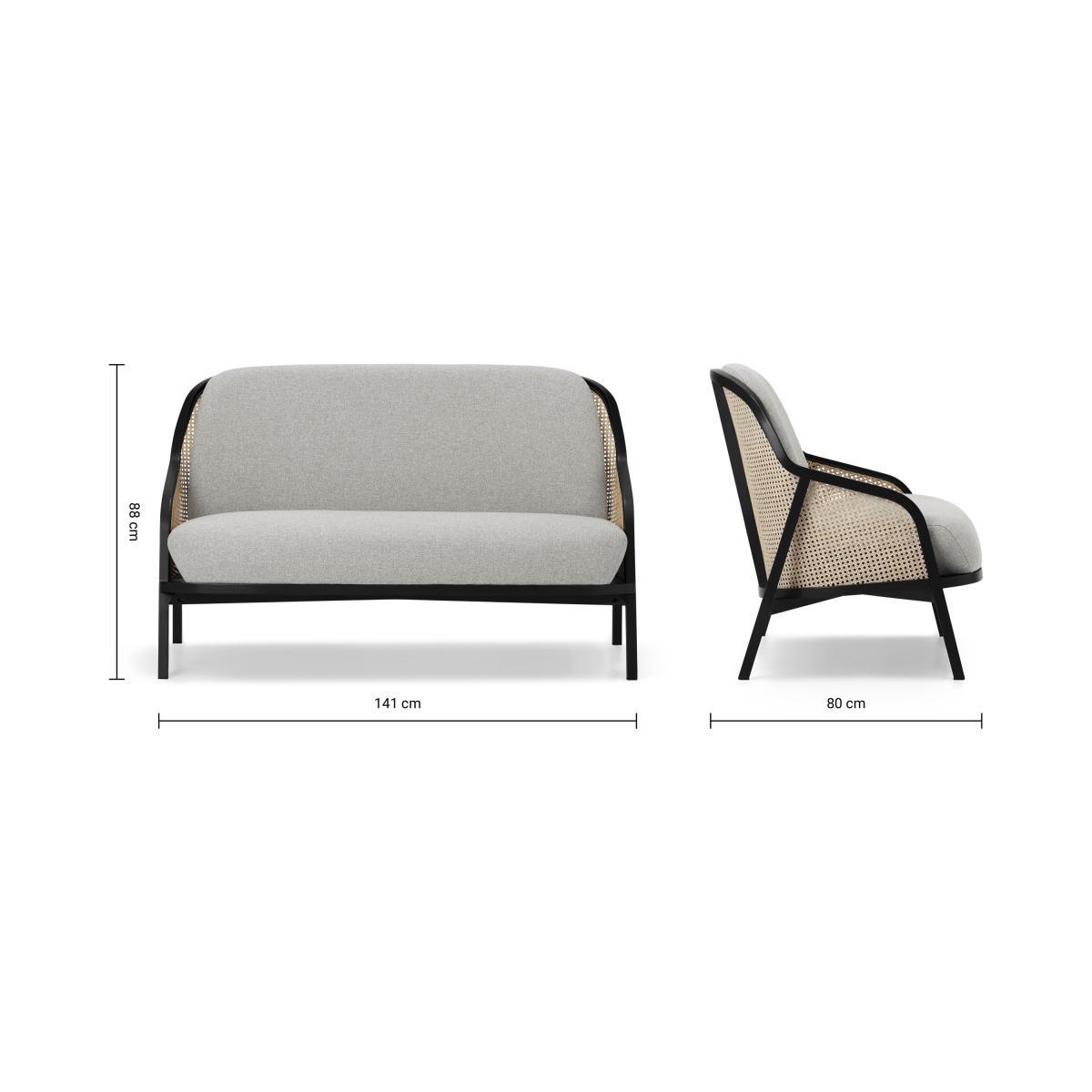 Anakie 2 Seater Sofa, Mountain Grey – image 9