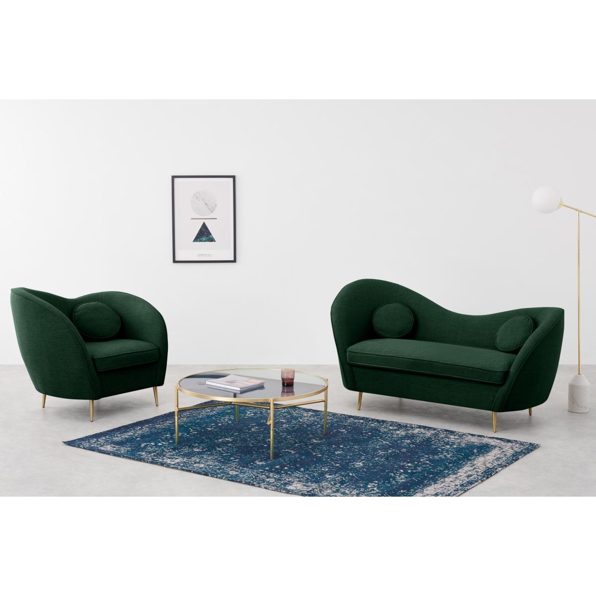 Kooper 2 Seater Sofa, Forest Green Weave – image 4